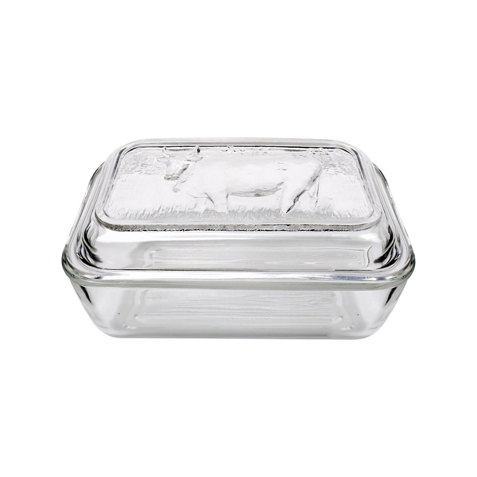 Luminarc Butterdose Kuh 17x10,5cm mit Deckel