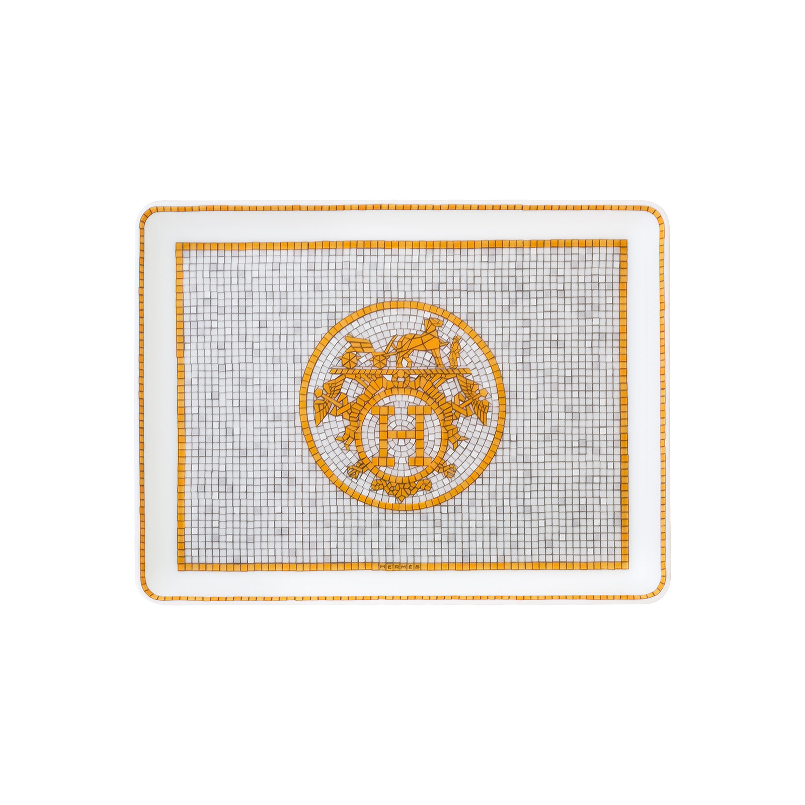 HERMÈS Paris Mosaïque au 24 Gold Sushiplatte 16x12cm