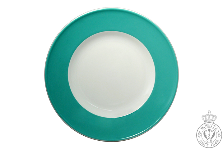 Dibbern Solid Color türkis Frühstücksteller 19cm Fahne
