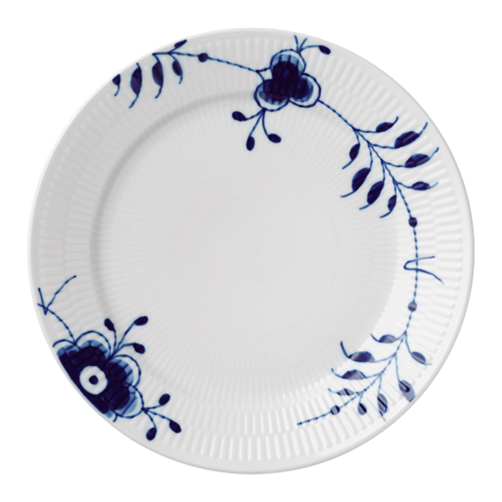 Royal Copenhagen Mega Blau Gerippt Speiseteller 27cm Dekor 8 Royal Copenhagen Mega Blau Gerippt Speiseteller 27cm Dekor 8