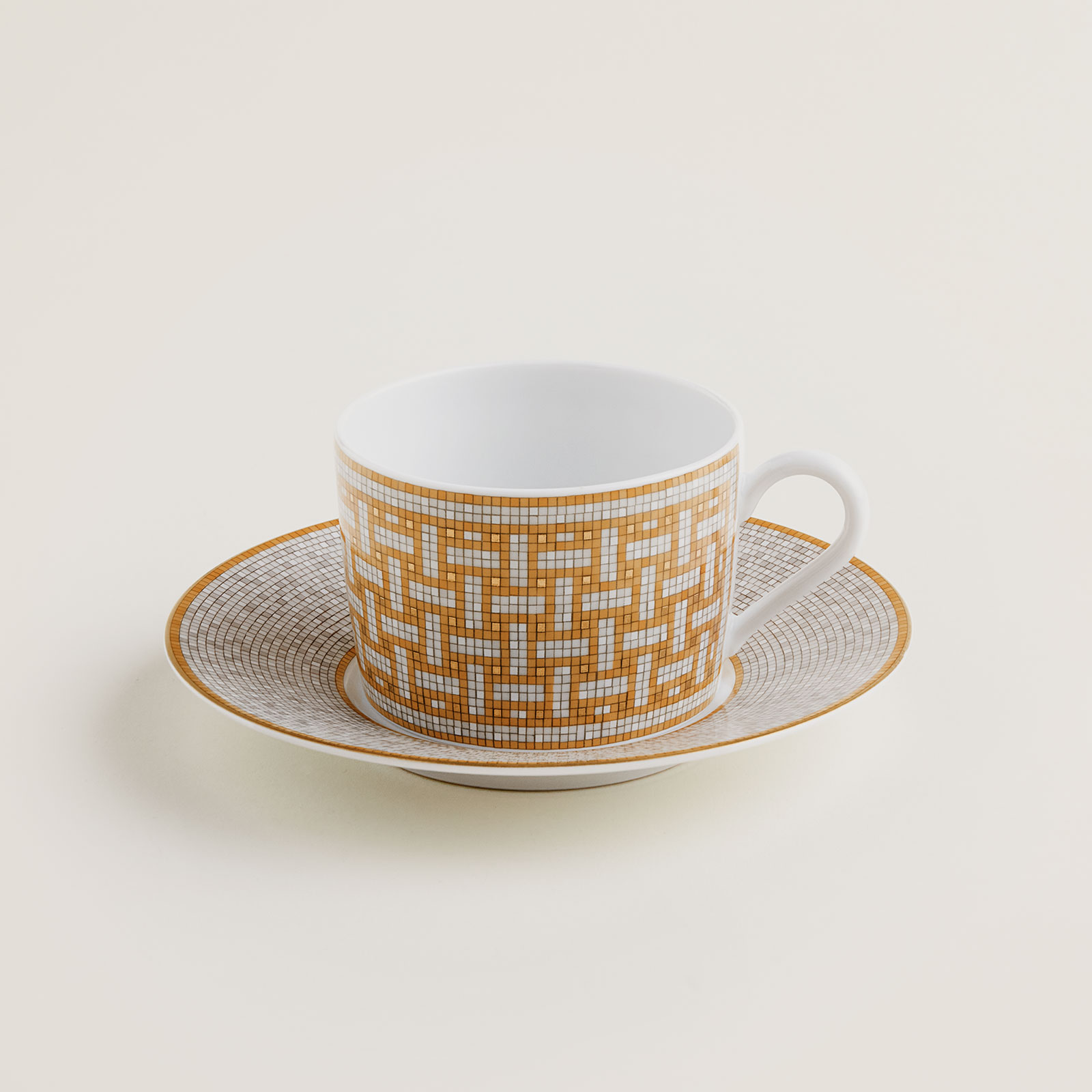 HERMÈS Paris Mosaïque au 24 Gold Teetasse m. U. 0,16ltr.
