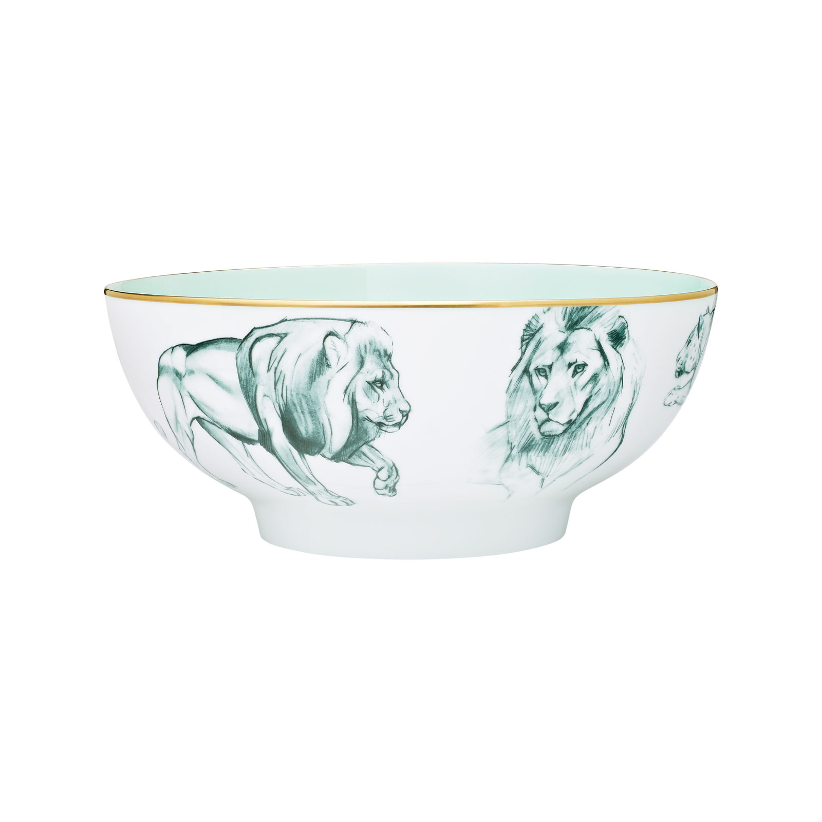 HERMÈS Paris Carnets d'Équateur Salatschüssel klein 24cm Celadon