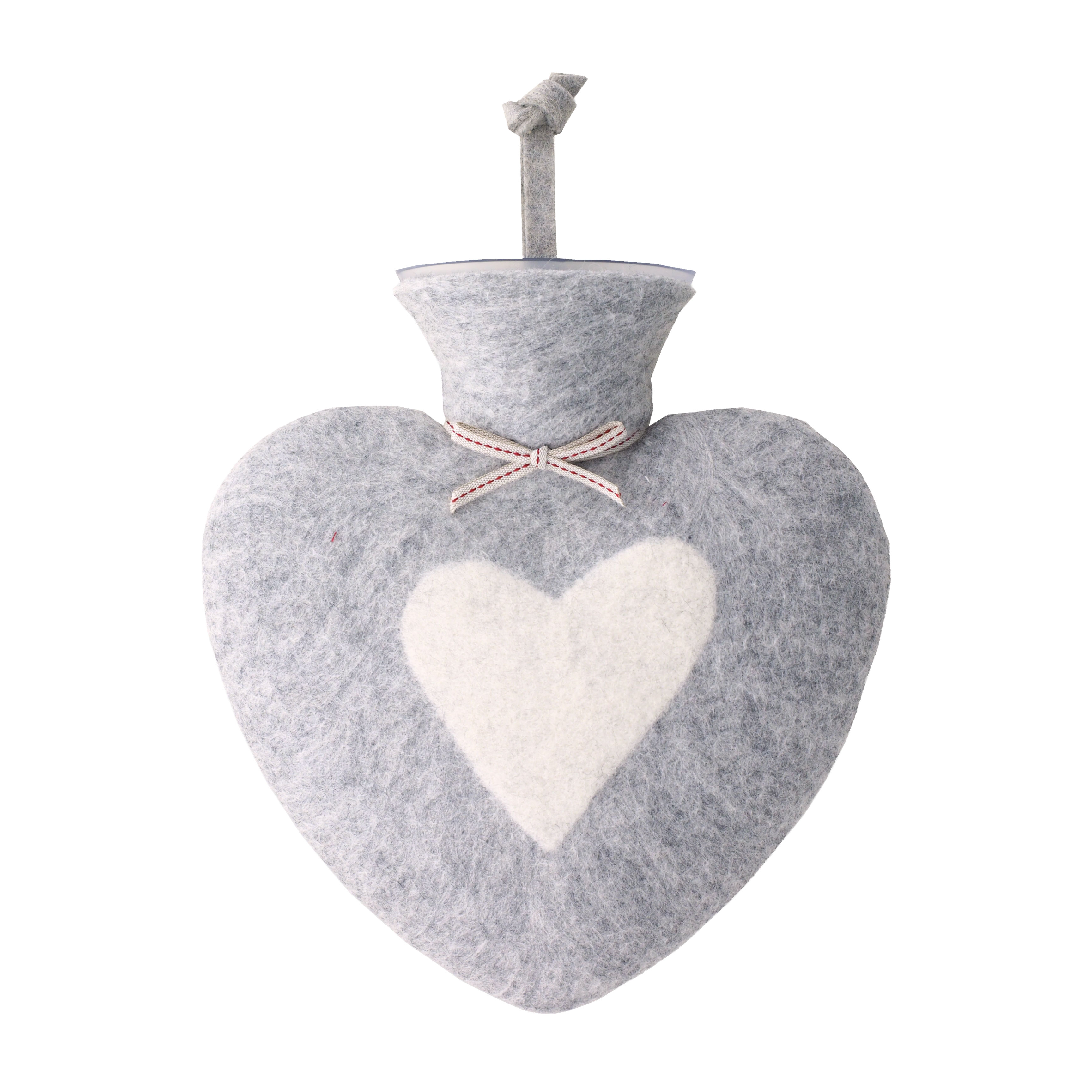 Dorothee Lehnen Herzwärmflasche Herz hellgrau meliert/weiß Dorothee Lehnen Herzwärmflasche Herz hellgrau meliert/weiß