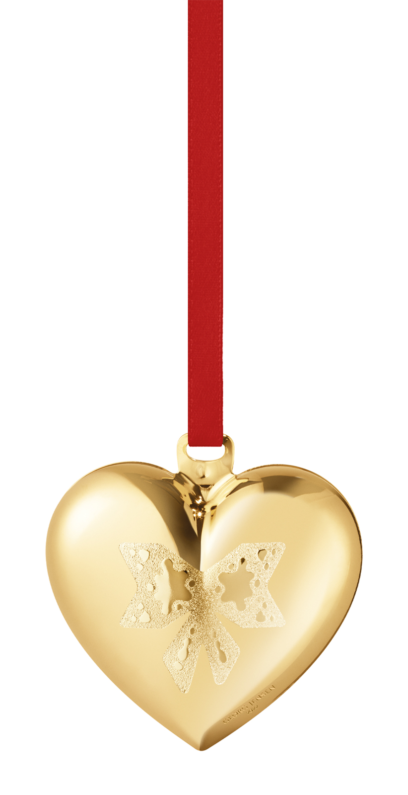 Georg Jensen 2022 Weihnachtsornament Herz gold