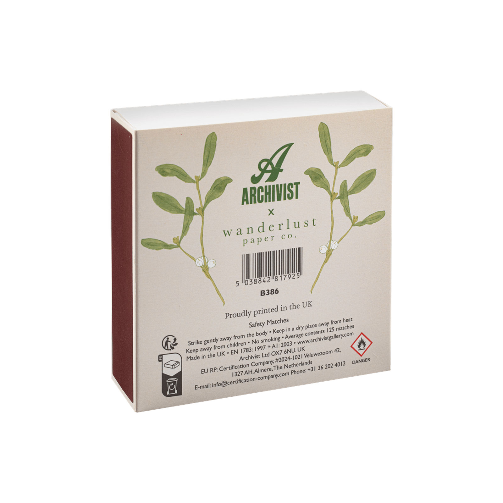 Archivist Streichhölzer Mistletoe
