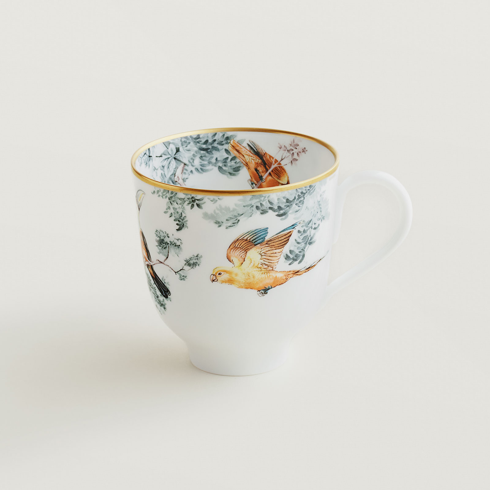 HERMÈS Paris Carnets d'Équateur Becher Vögel 0,42ltr.