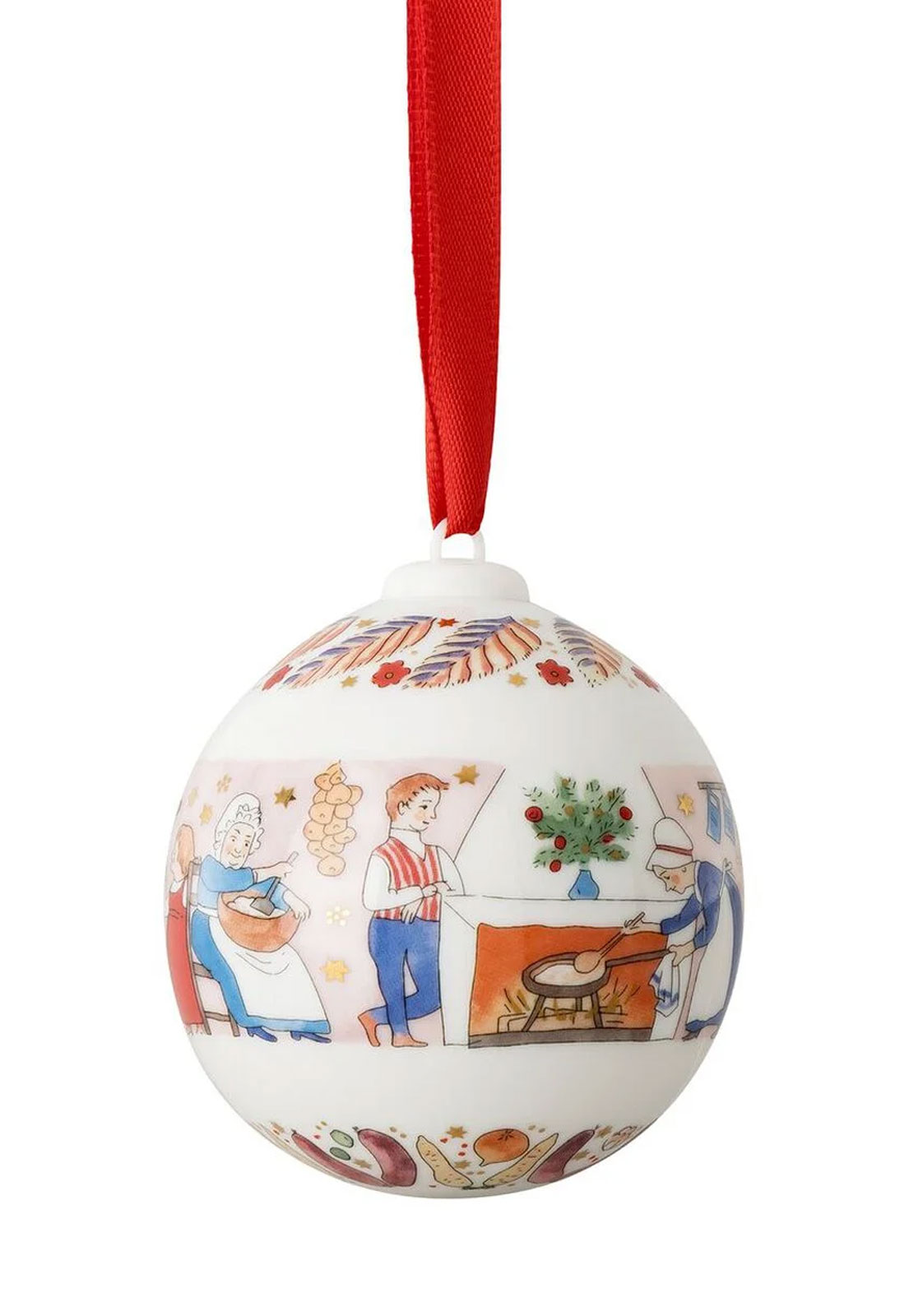 Hutschenreuther 2026 Weihnachtsschmaus Kugel Porzellan