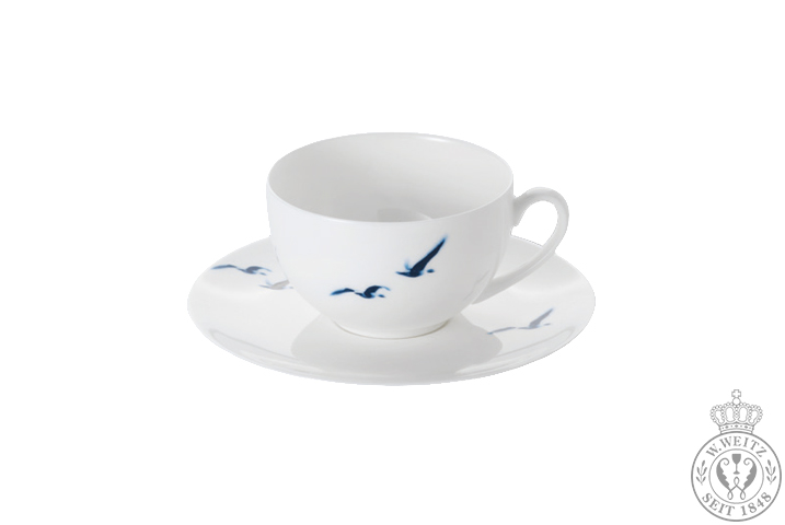 Dibbern Blue Birds Kaffee- oder Tee-Untertasse rund 0,25 ltr.