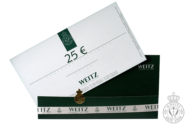 WEITZ Geschenkgutschein über 25€