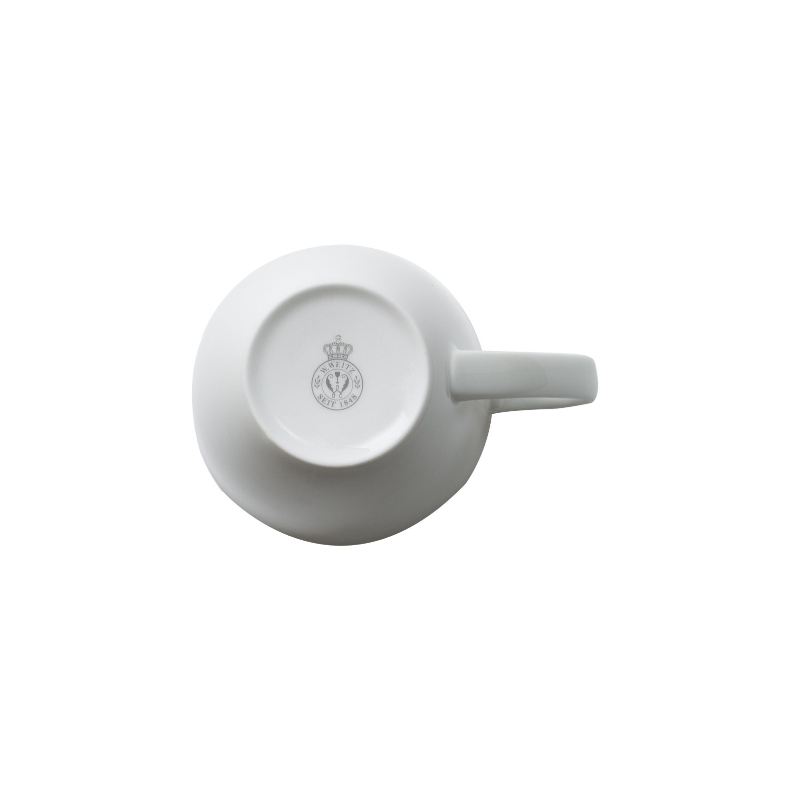 WEITZ Bone China weiß Henkelbecher 0,30ltr.