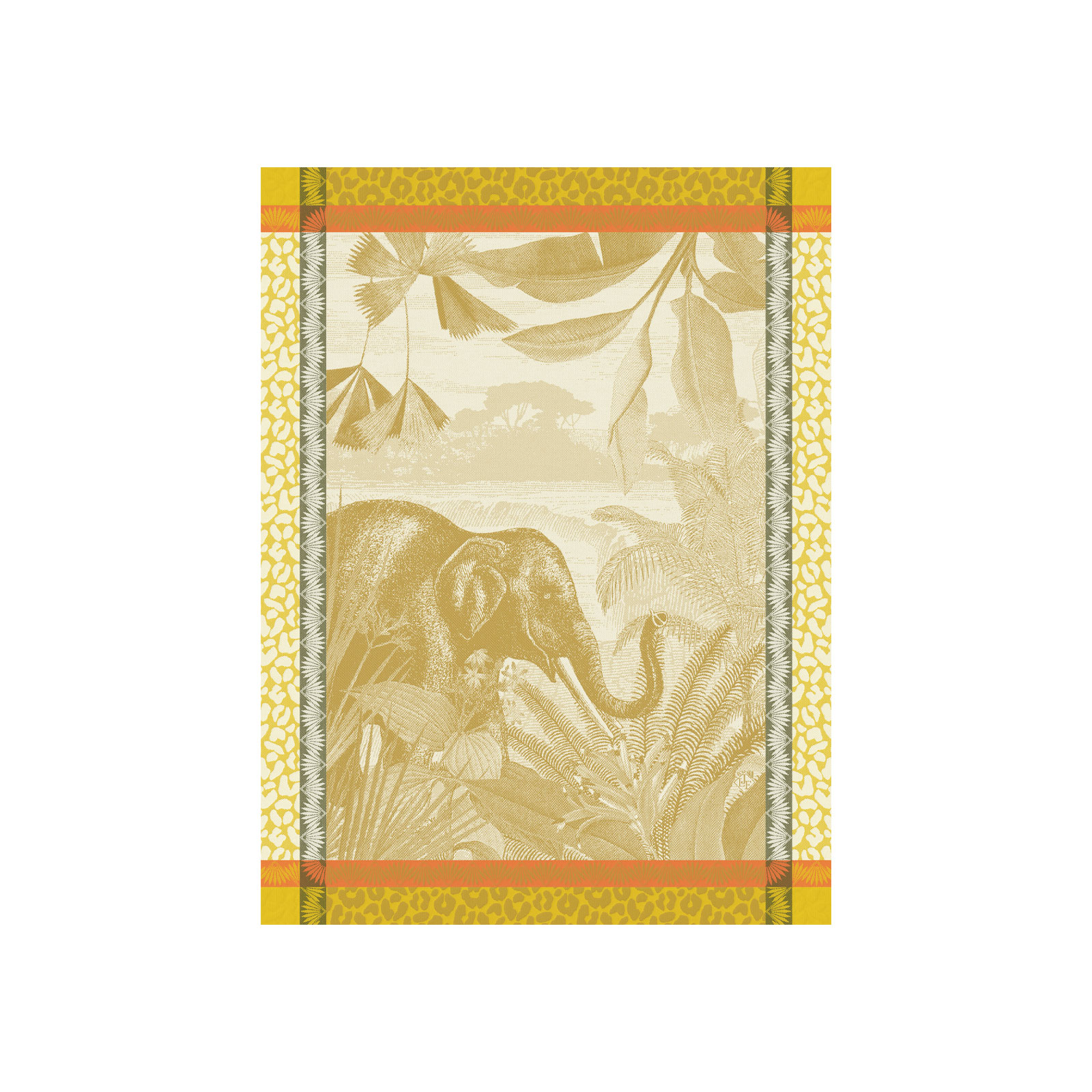 Le Jacquard Francais Sinharaja Geschirrtuch 80x60cm fauve