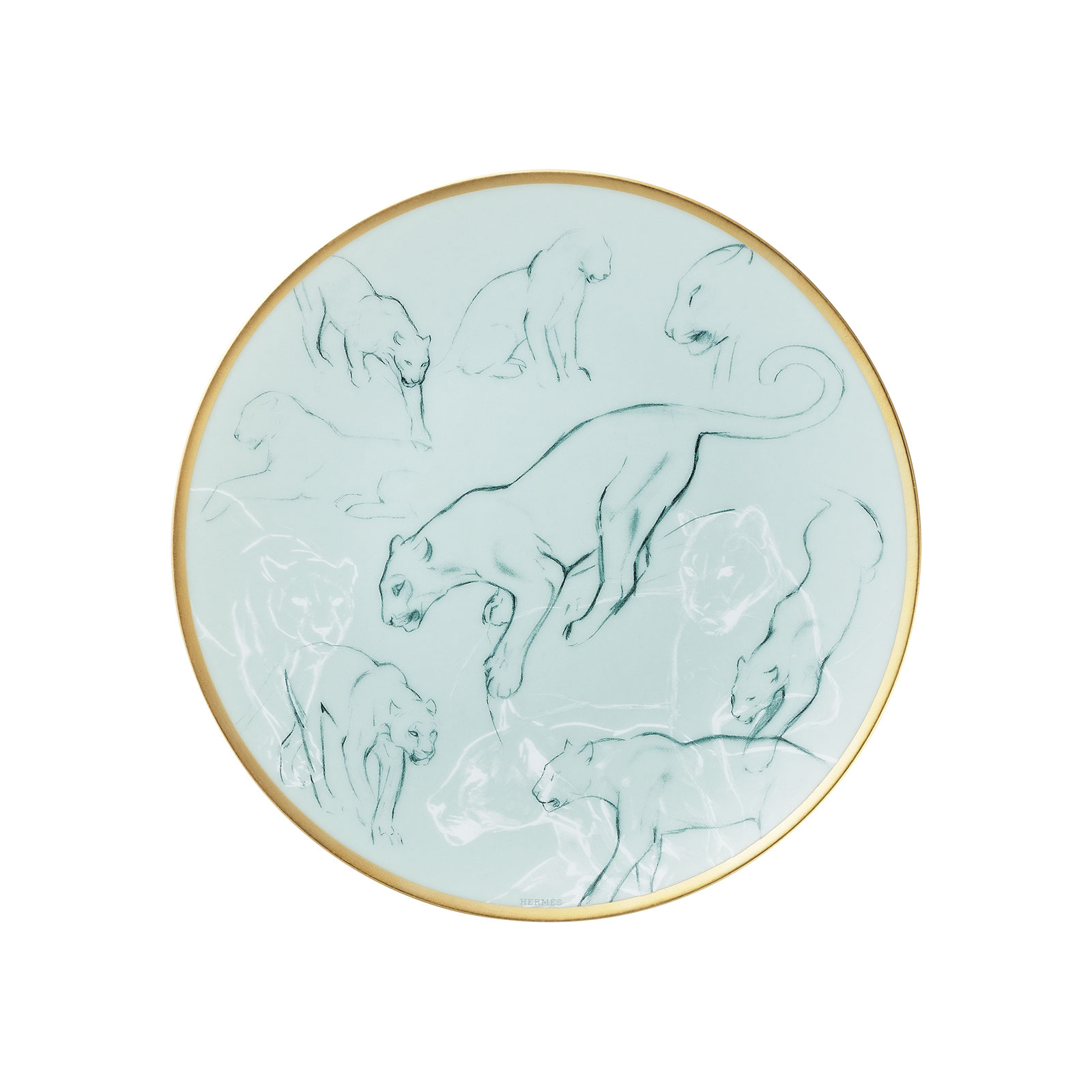 HERMÈS Paris Carnets d'Équateur Brotteller Felines 16,5cm