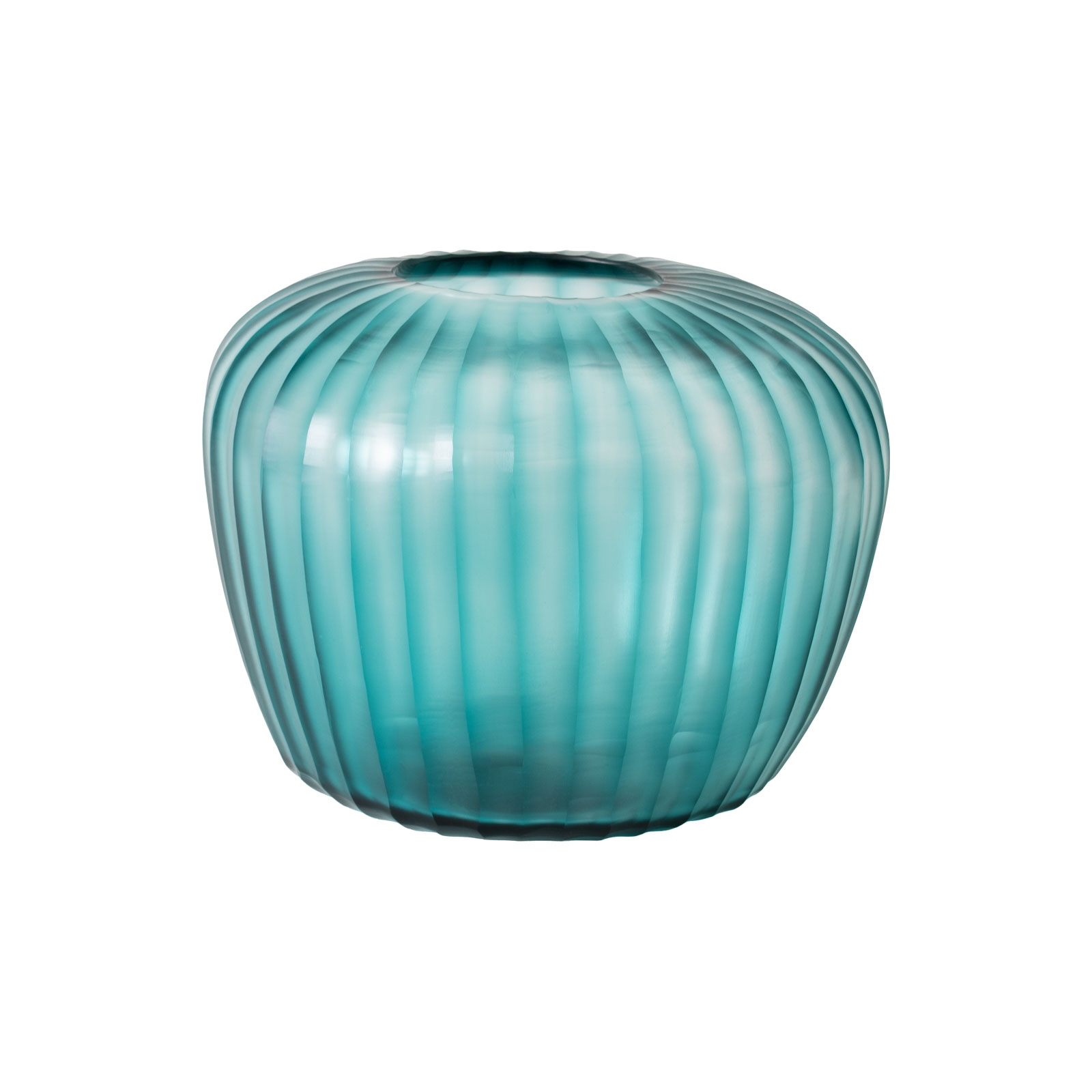 Guaxs Melrose Vase S clear/petrol 