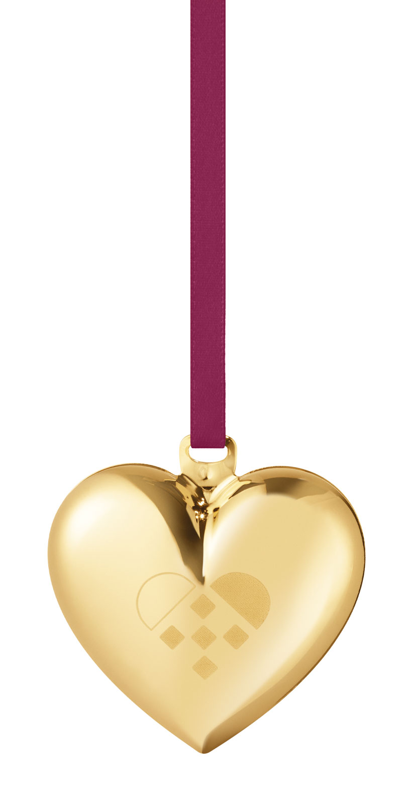Georg Jensen 2025 Weihnachtsornament Herz gold