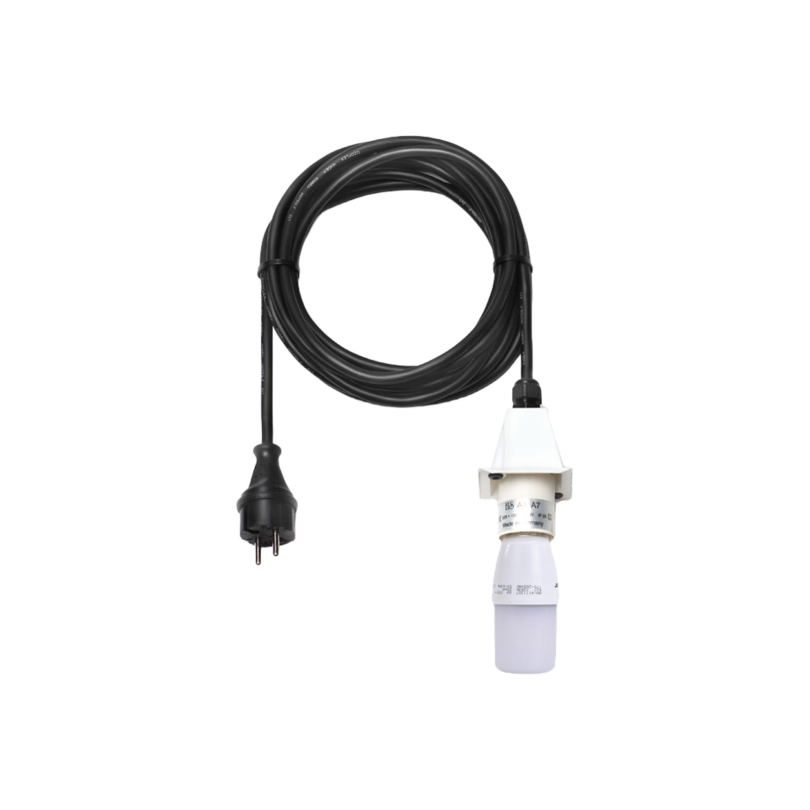 Herrnhuter Sterne E27 Kabel 5m mit LED für A4/7-weiß