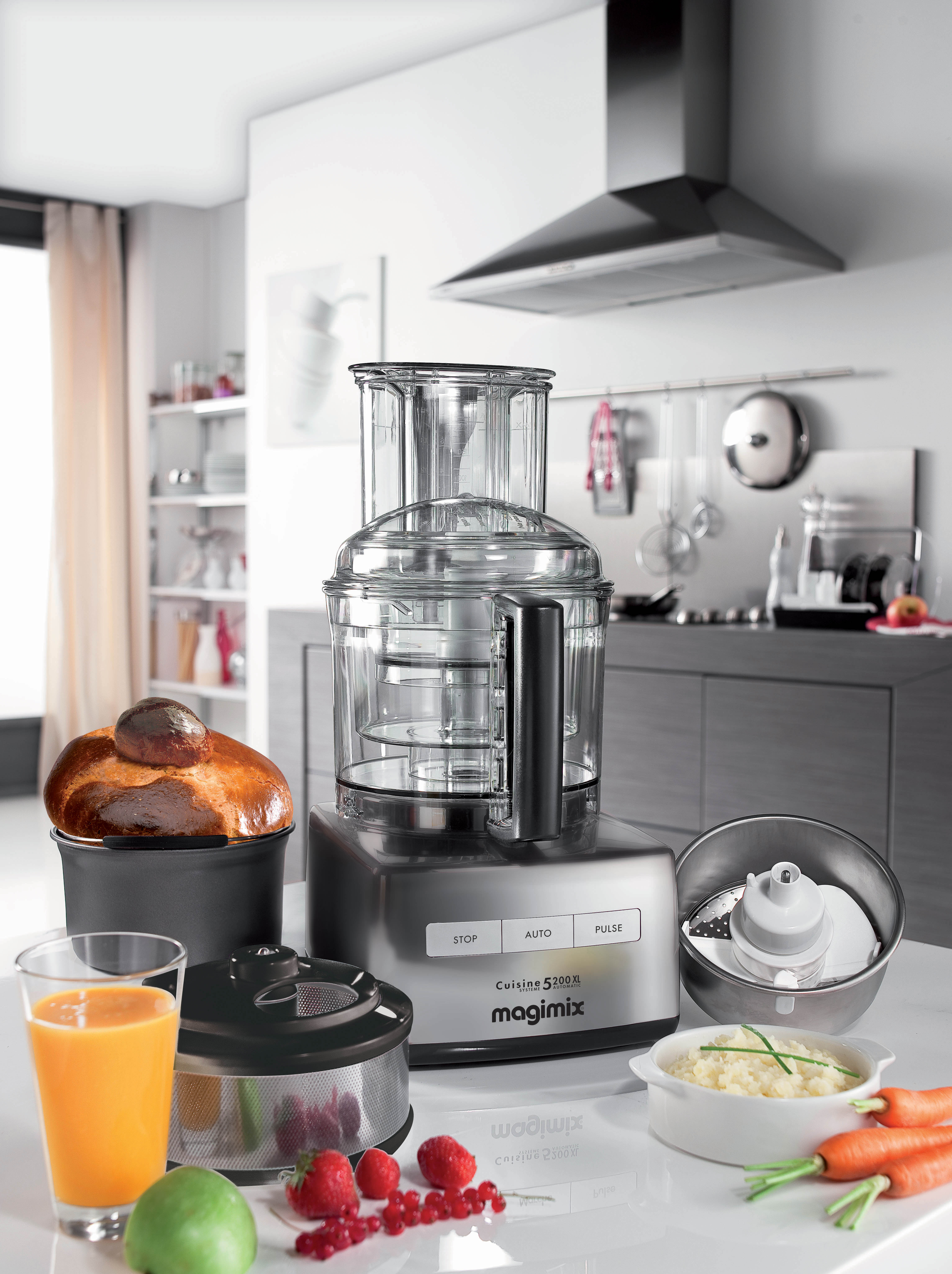 Magimix Vorführgerät Küchenmaschine 5200XL chrom matt Begrenzte St&uuml;ckzahl!
