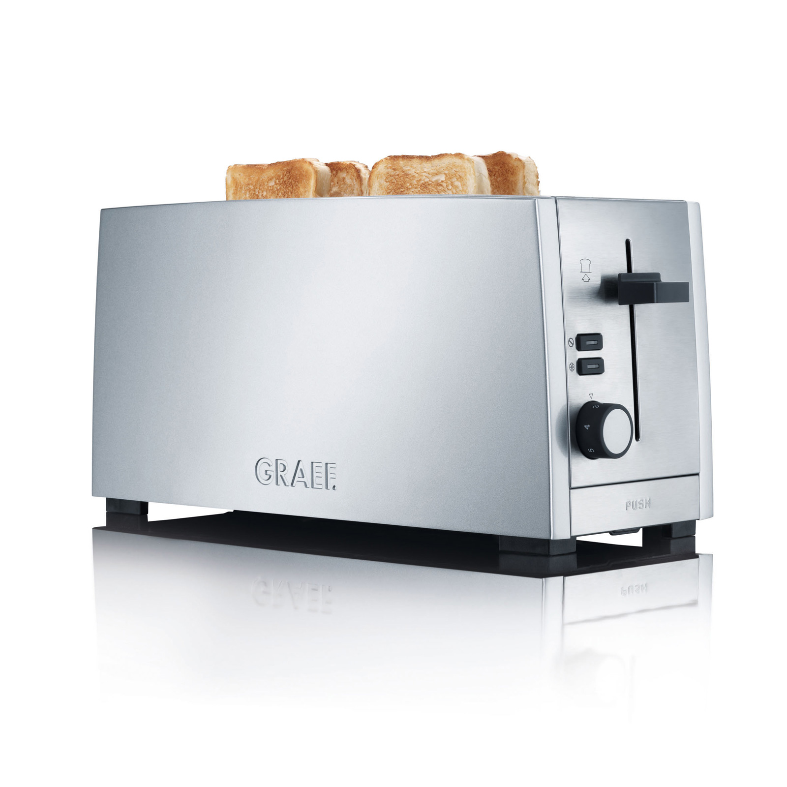 Graef Toaster TO 100 Langschlitz 4 Scheiben