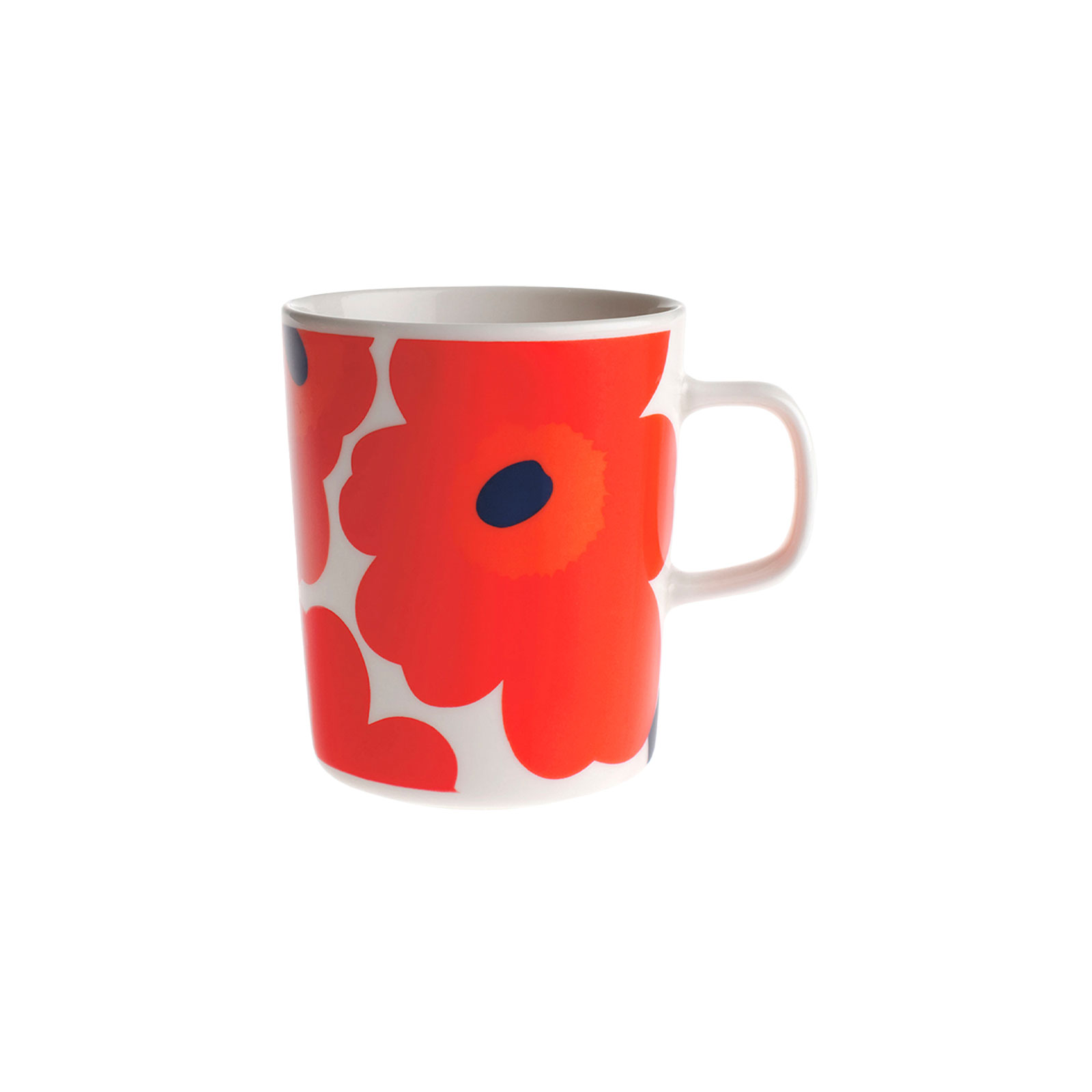 Marimekko Oiva / Unikko Becher 0,25 ltr. Blume rot