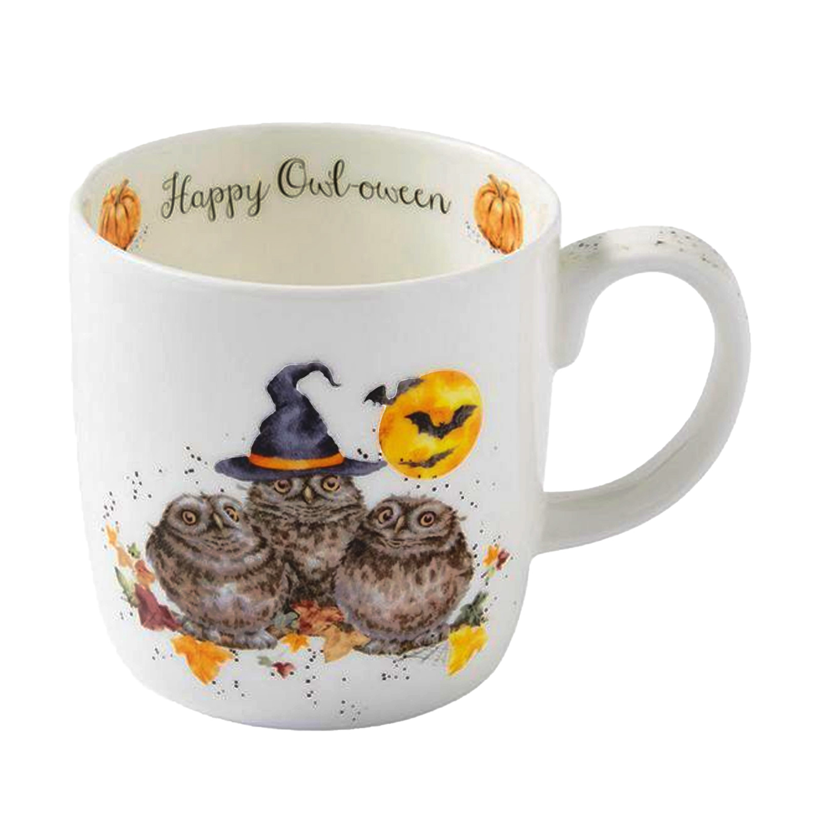 Royal Worcester Wrendale Designs Becher Halloween Happy Owloween 0,40ltr.