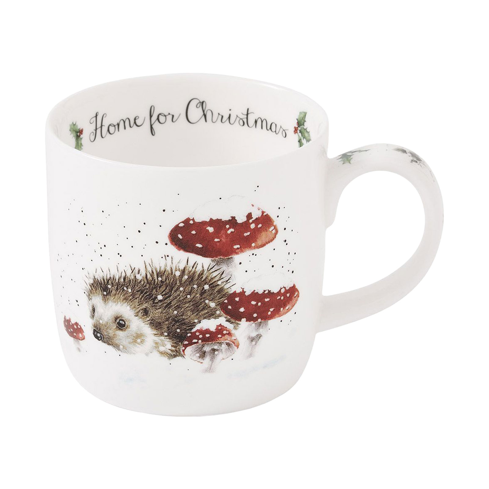 Royal Worcester Wrendale Designs Becher Home for Christmas Igel 0,31ltr.
