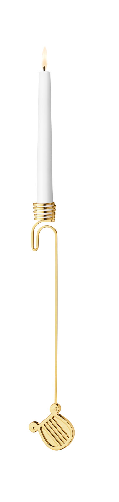 Georg Jensen 2026 Kerzenhalter Harfe gold