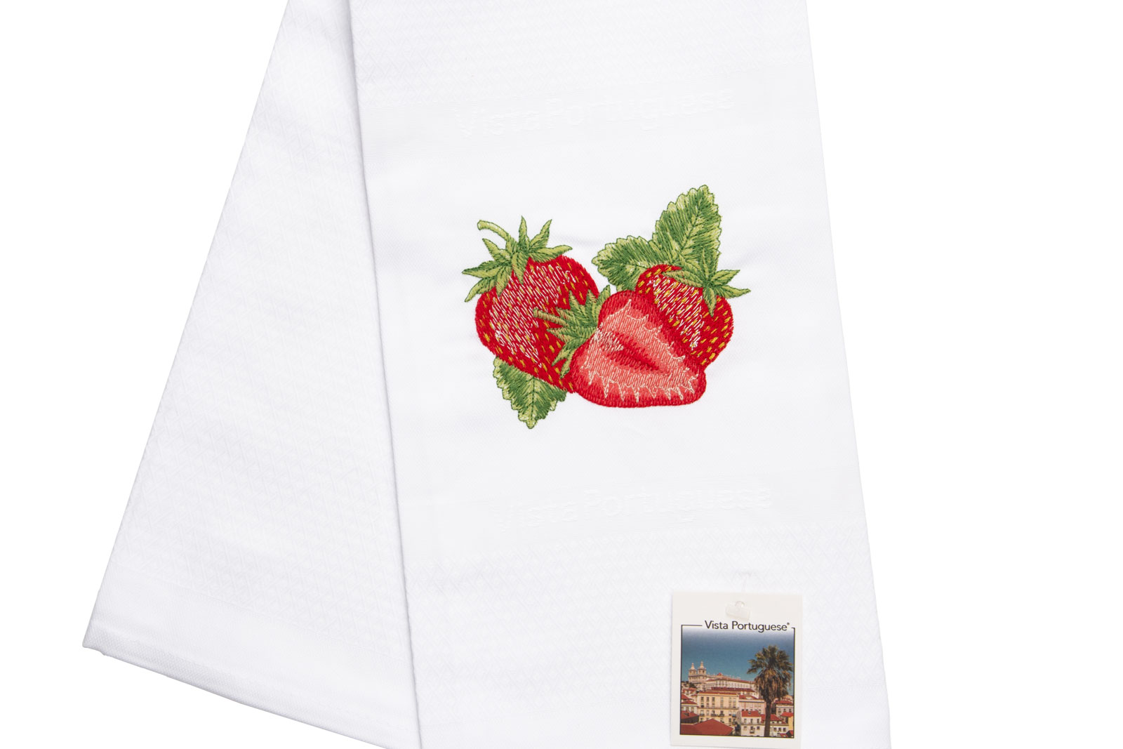 Vista Portuguese Geschirrtuch Strawberry / Erdbeere 50x70cm
