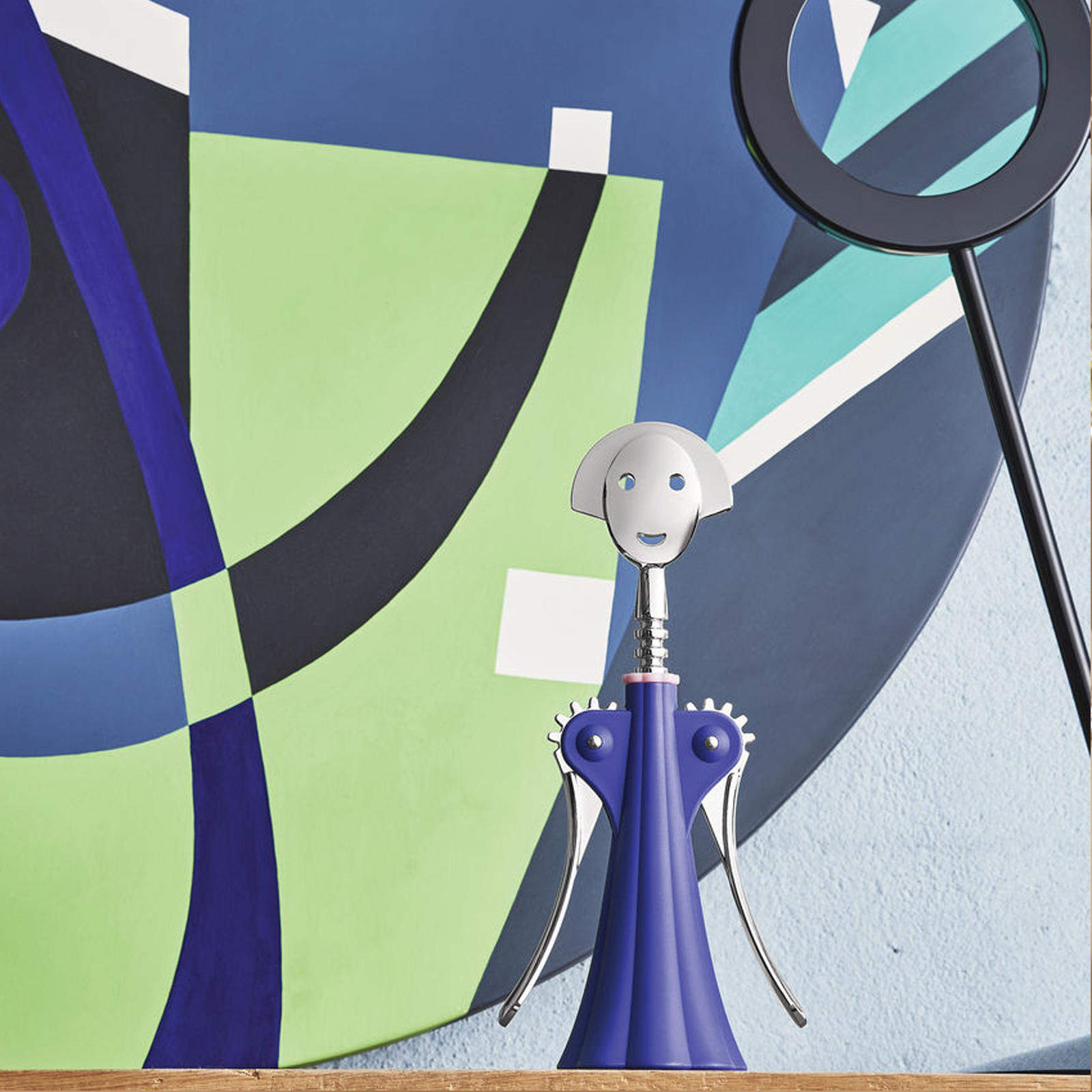 Alessi Anna G. Korkenzieher dunkelblau
