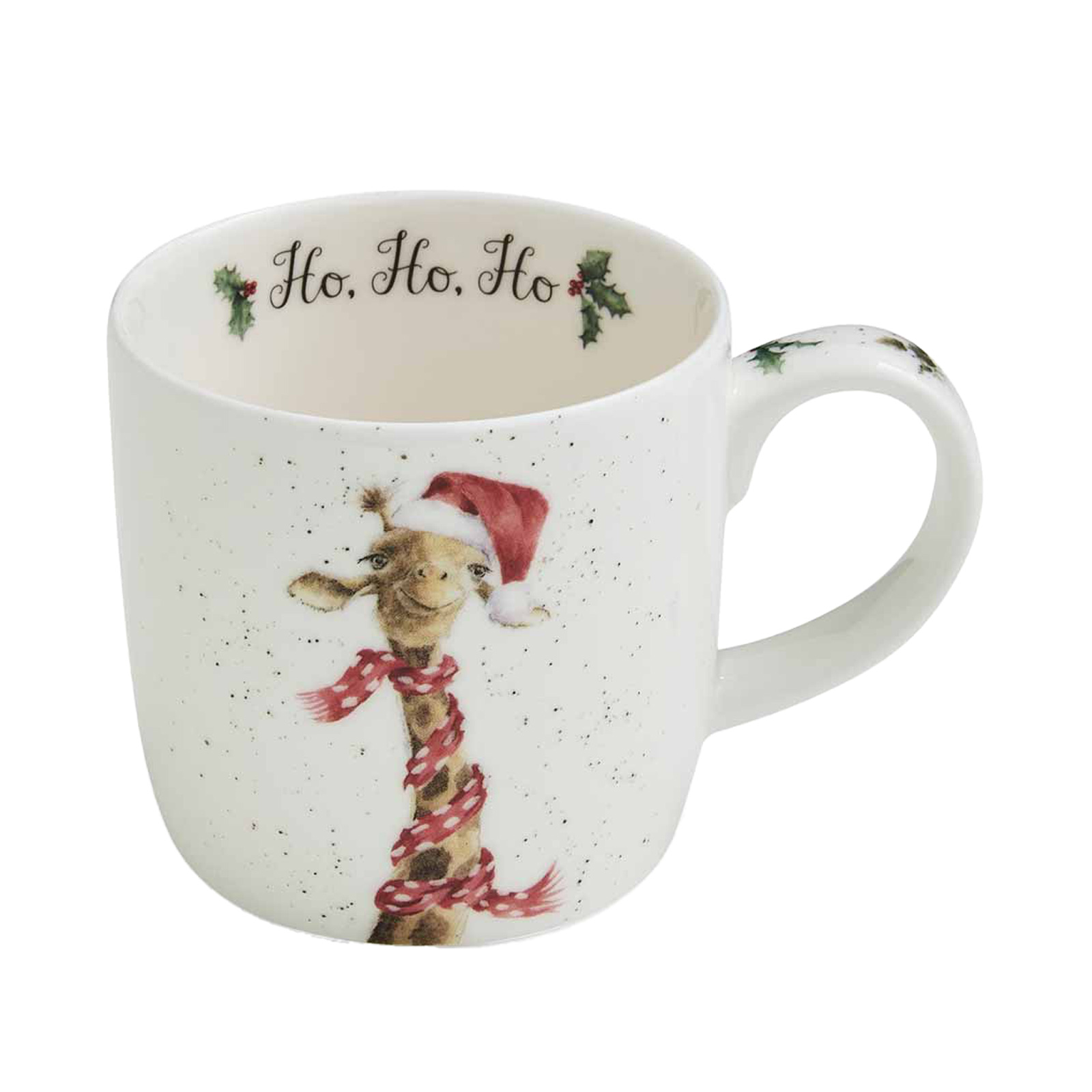 Royal Worcester Wrendale Designs Becher Ho Ho Ho Giraffe 0,31ltr.