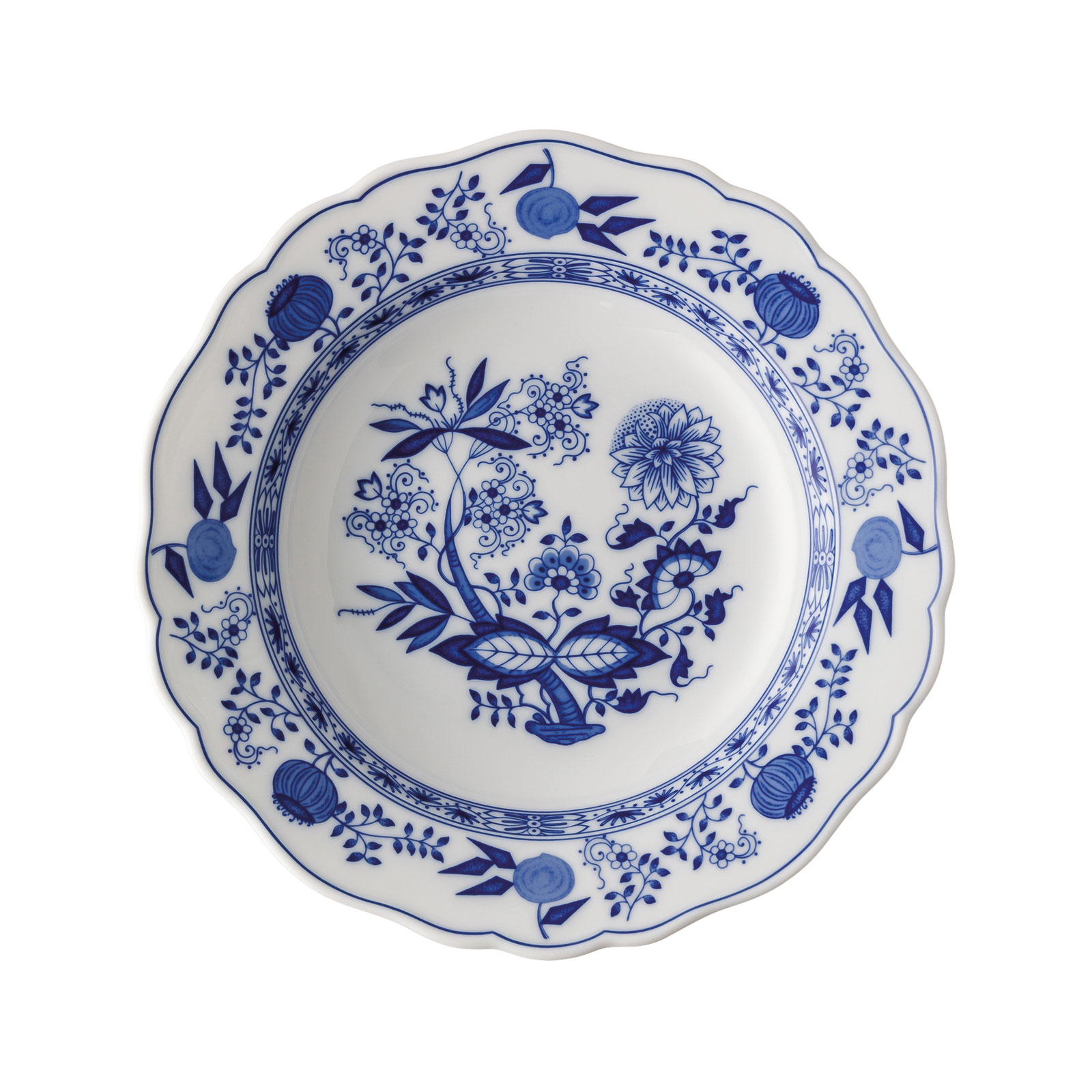 Hutschenreuther Blau Zwiebelmuster Suppenteller 23,5cm