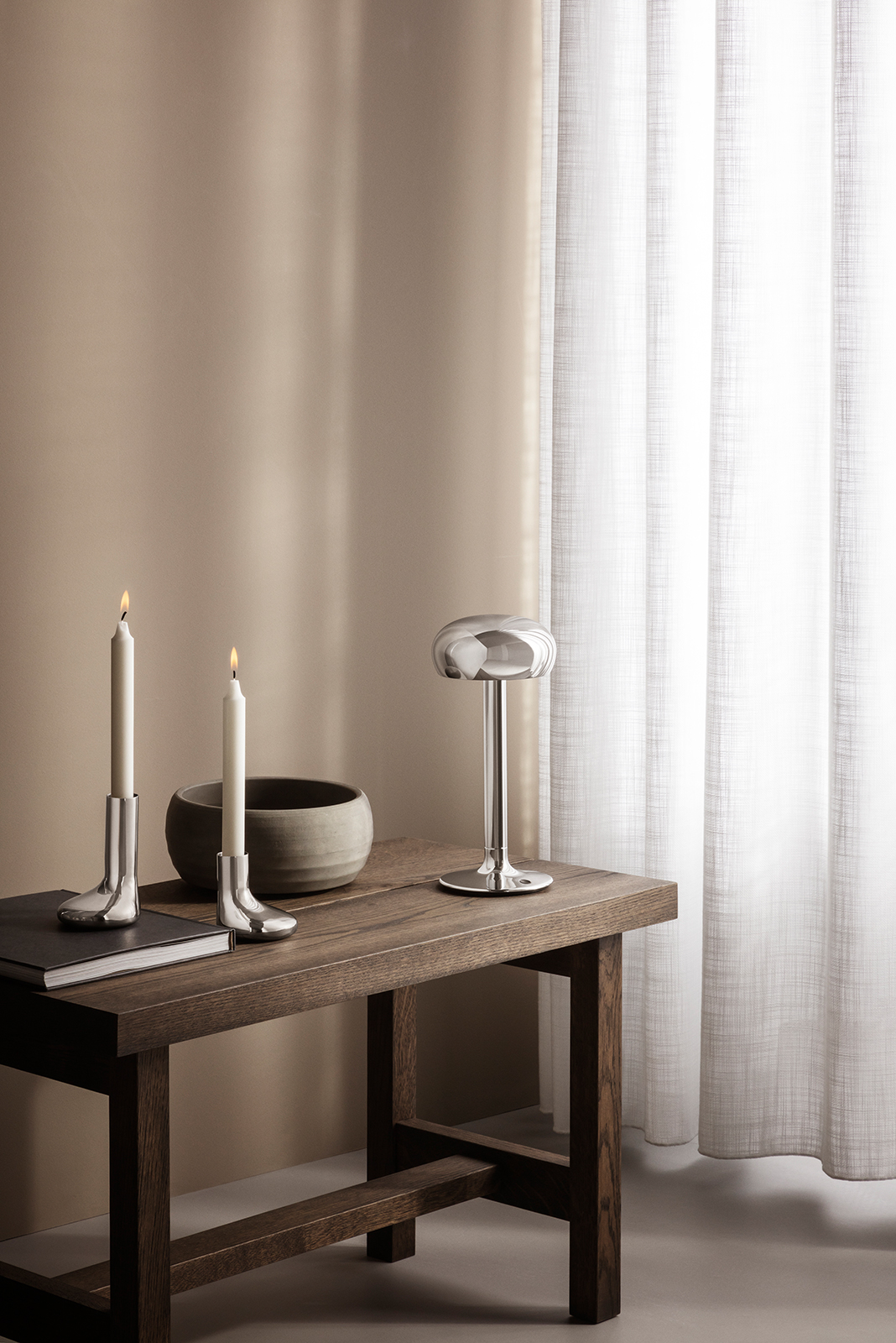Eva Solo Mellow Kerzenhalter 12cm Edelstahl