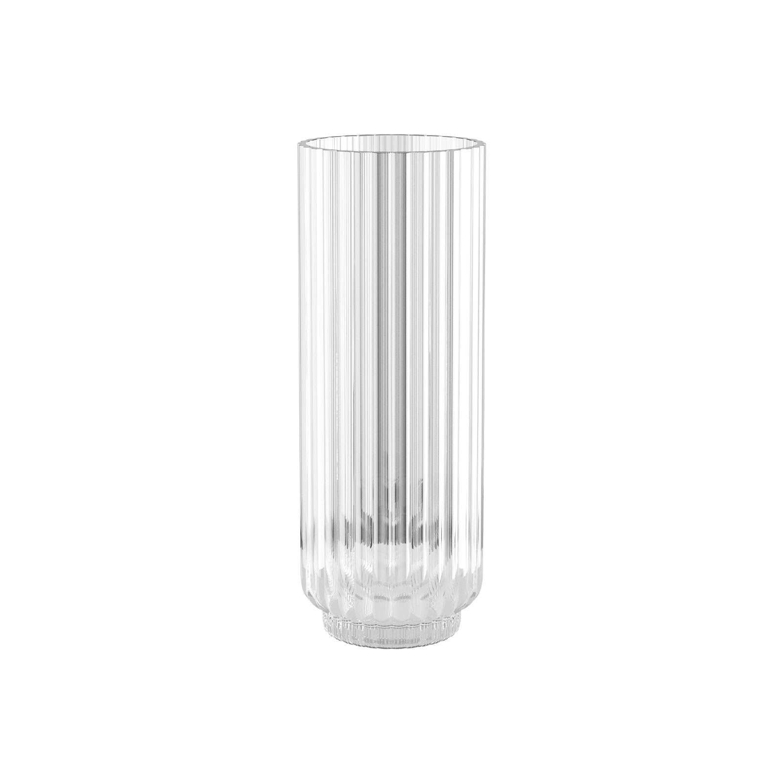 Georg Jensen Bernadotte Vase rund 22,5cm Glas