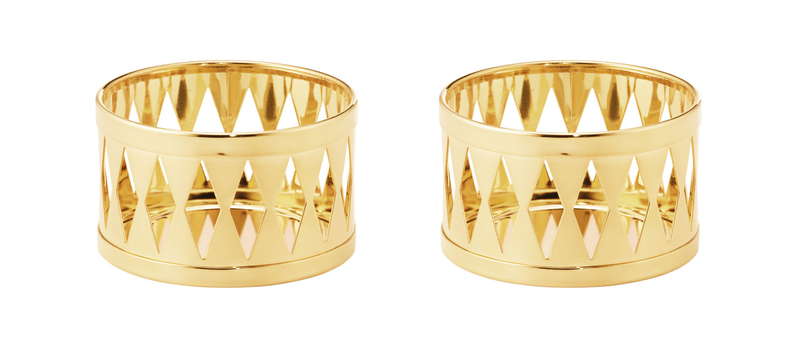 Georg Jensen 2026 Teelichthalterset 2Stück gold