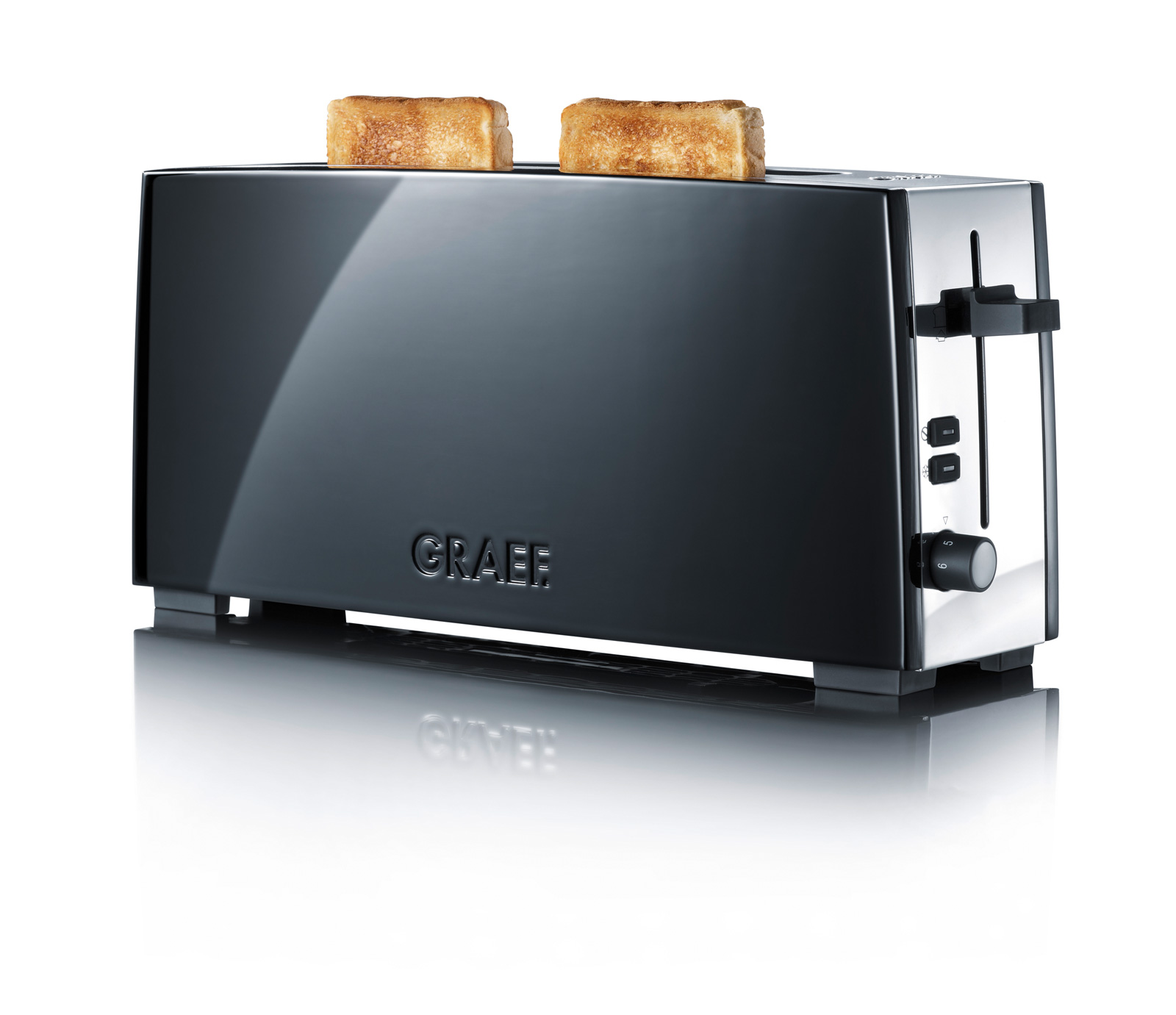 Graef Toaster TO 92 Langschlitz 2 Scheiben schwarz