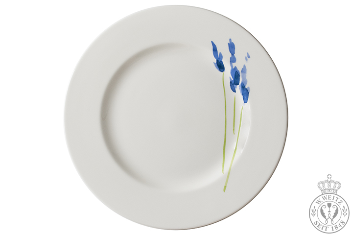 Dibbern Impression Blume Blau Speiseteller 26,5cm