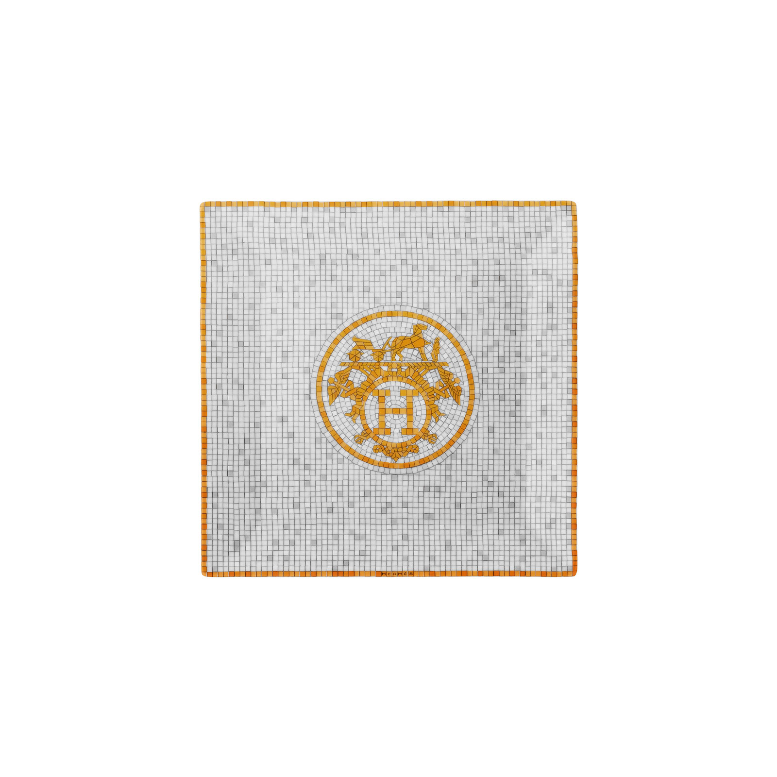 HERMÈS Paris Mosaïque au 24 Gold Kleines Carré Nr.3 15x15cm