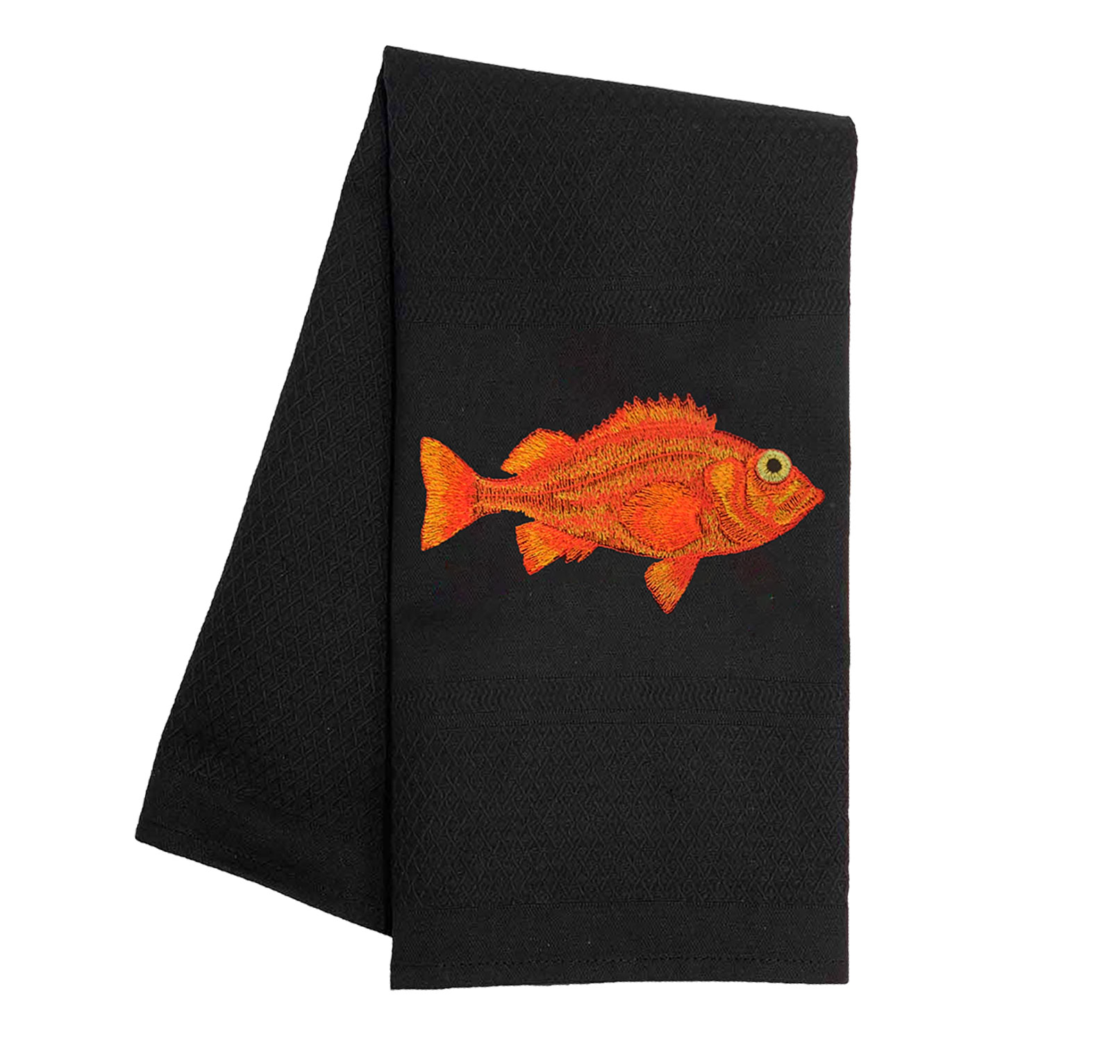 Vista Portuguese Geschirrtuch Redfish 50x70cm schwarz