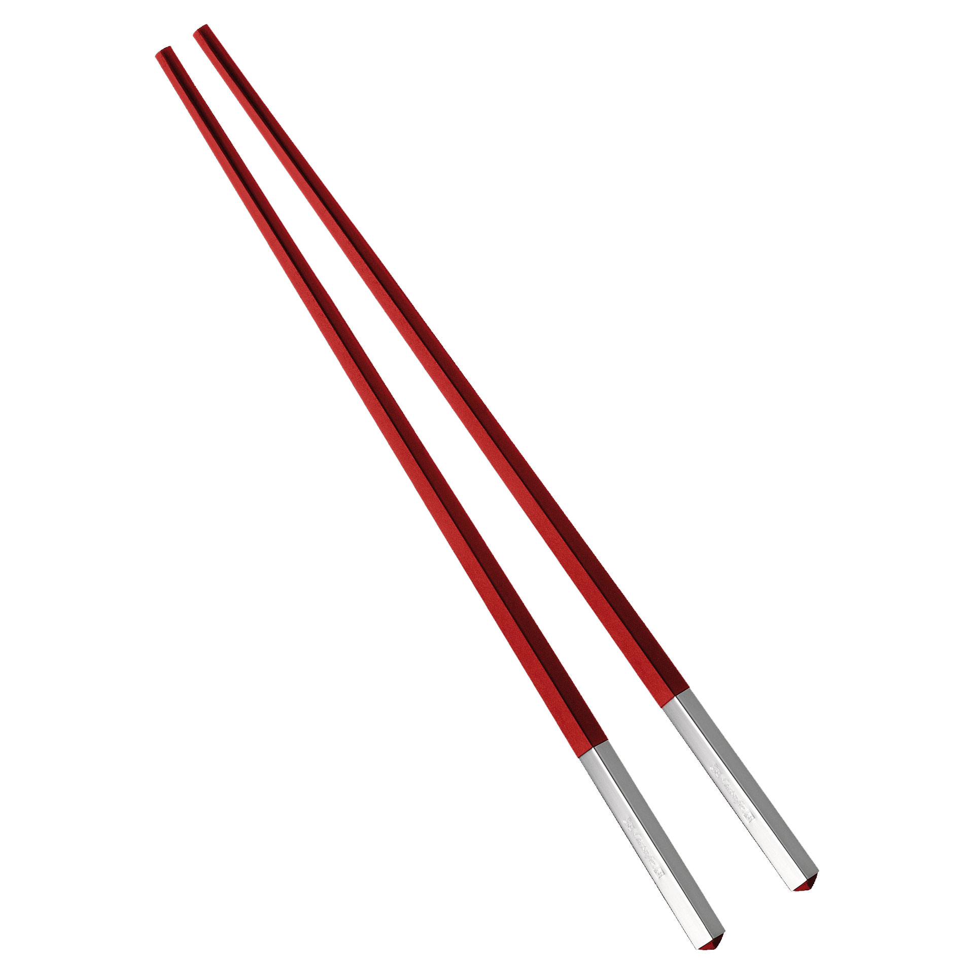 Christofle Uni China Stäbchen (Paar) rot