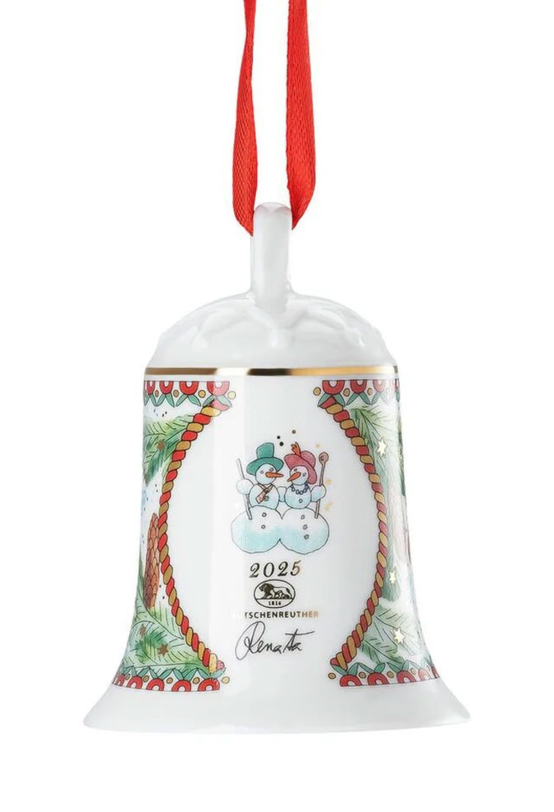 Hutschenreuther 2025 Weihnachtsspiele Glocke Porzellan