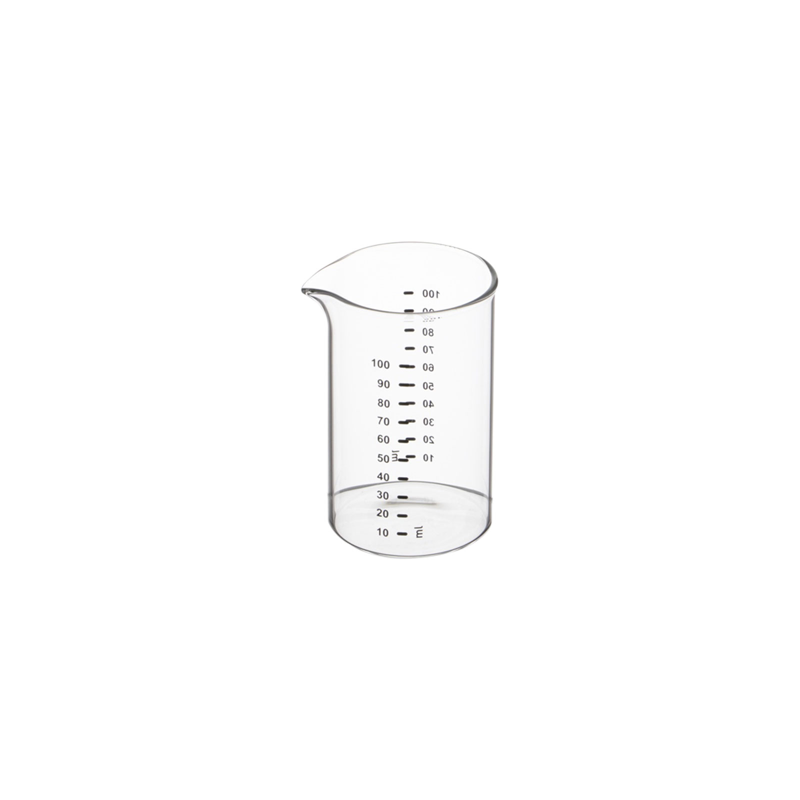 Weis Mini Messbecher 0,10ltr. Glas