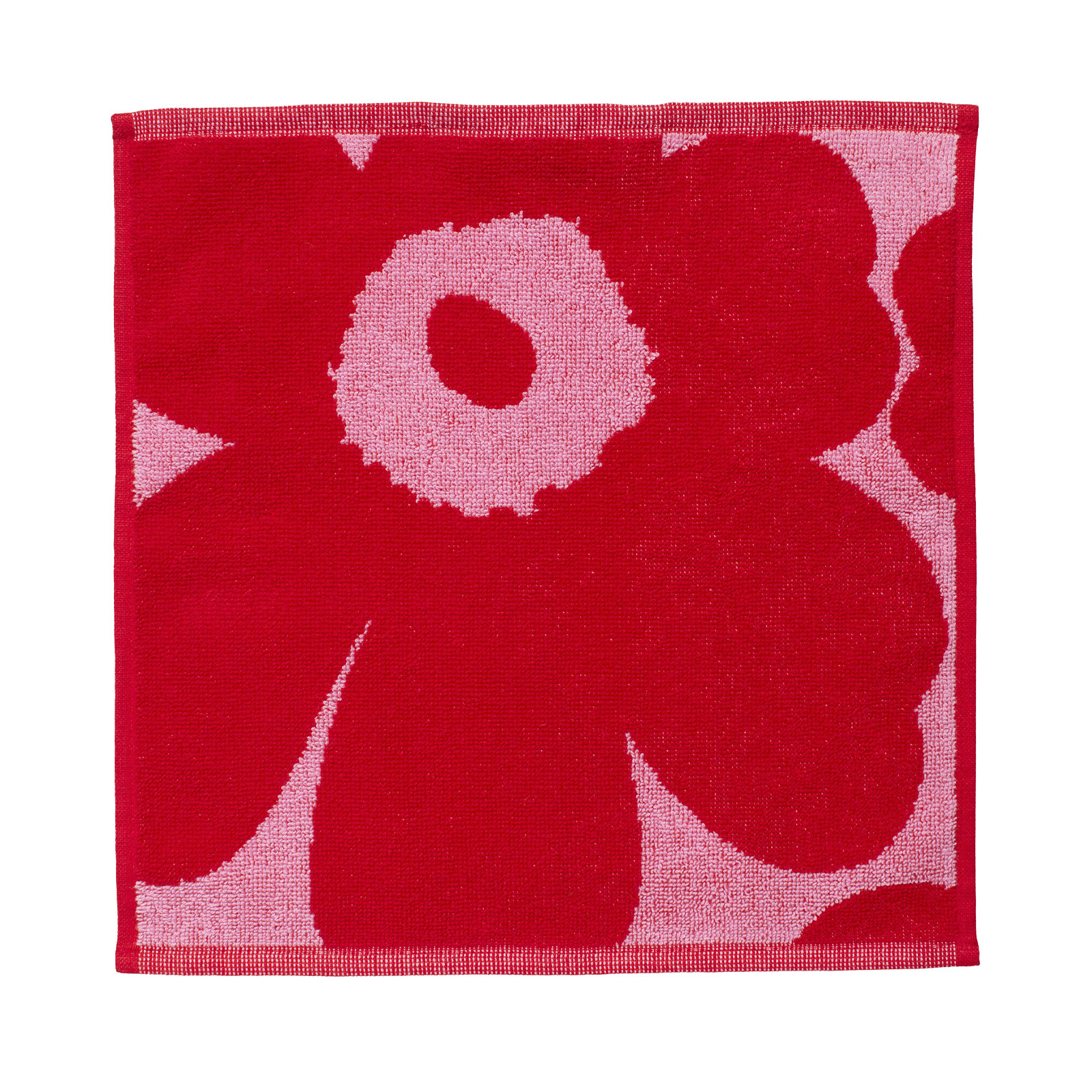 Marimekko Unikko Gästehandtuch 30x30cm Blume rot