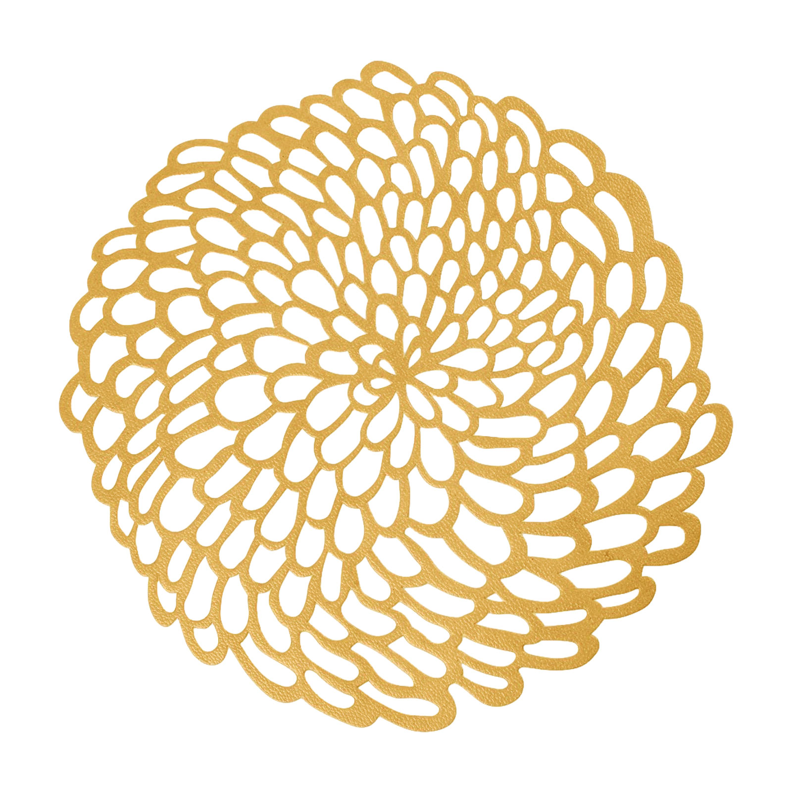 UASHMAMA Pizzo Tischset rund 34cm curry