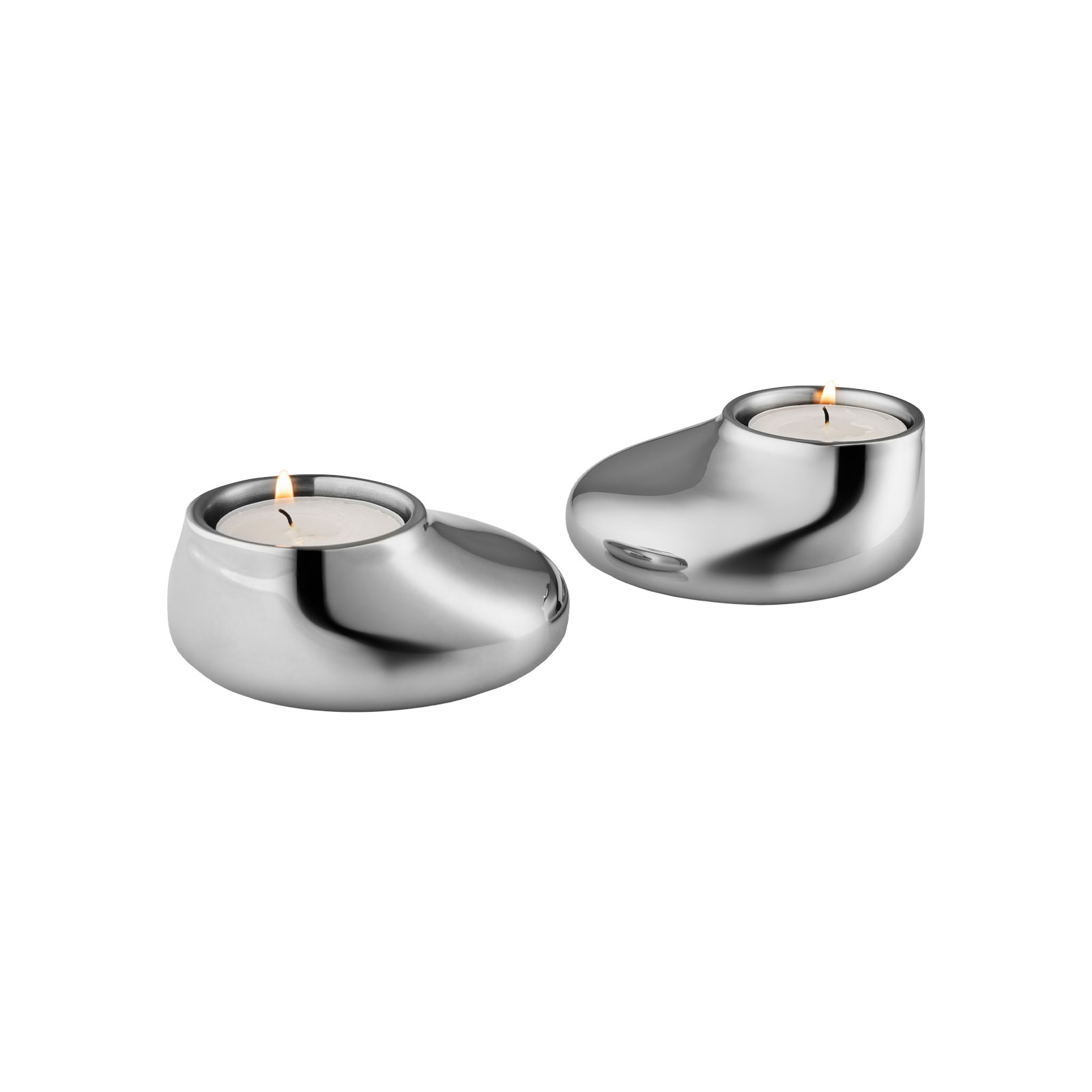 Eva Solo Mellow Teelichthalter 2er Set Edelstahl
