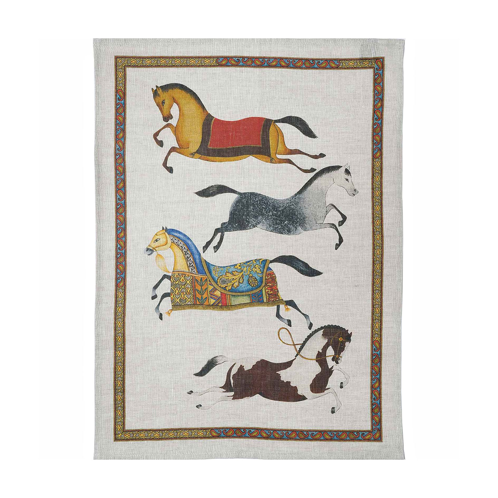 Tessitura Toscana Barnum Cavalli Geschirrtuch 50x70cm natural