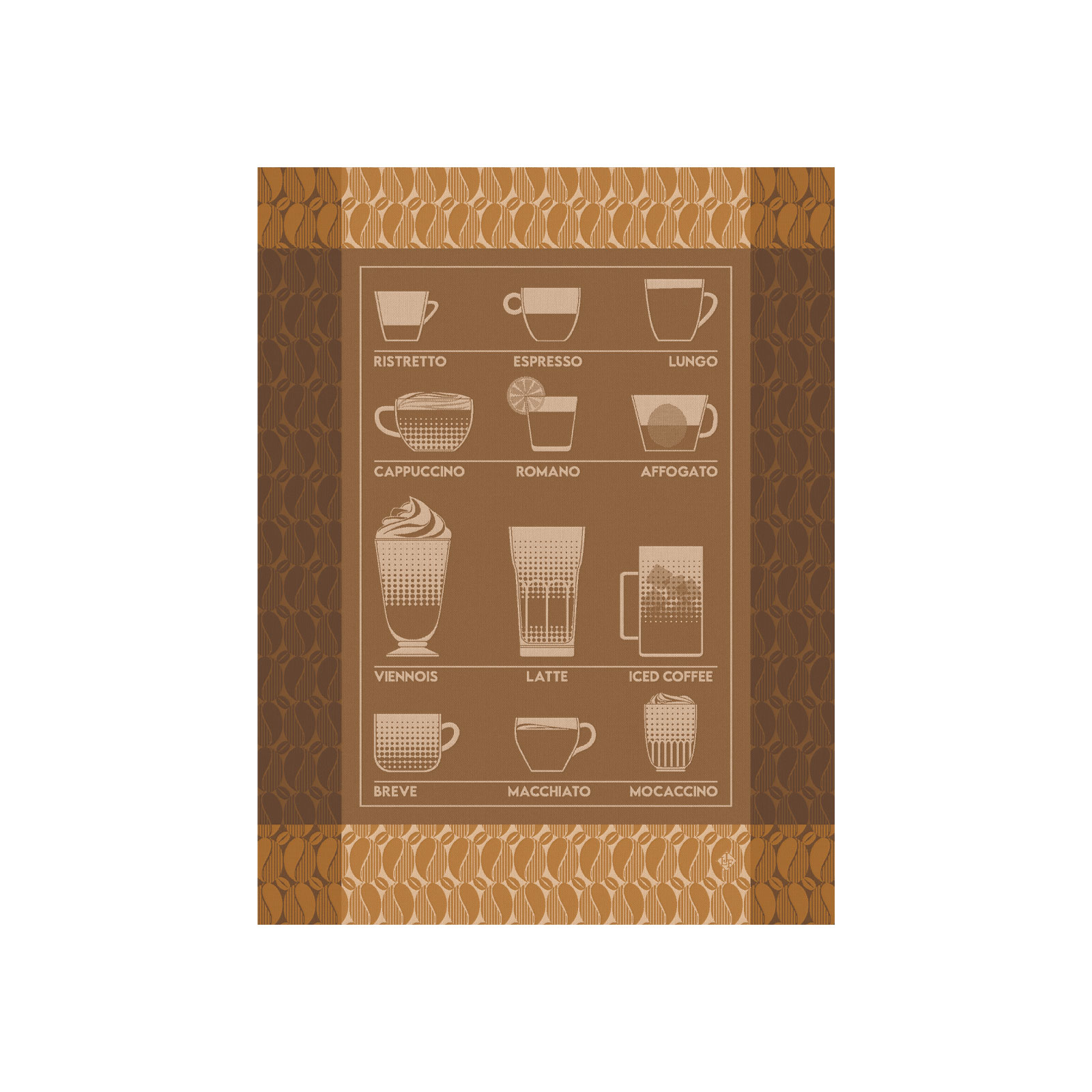 Le Jacquard Francais Barista Geschirrtuch 80x60cm moccacino