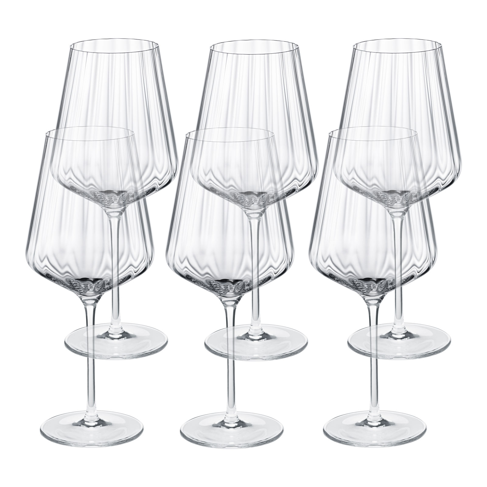 Georg Jensen Bernadotte Weißweingläser 0,43ltr. 6er Set