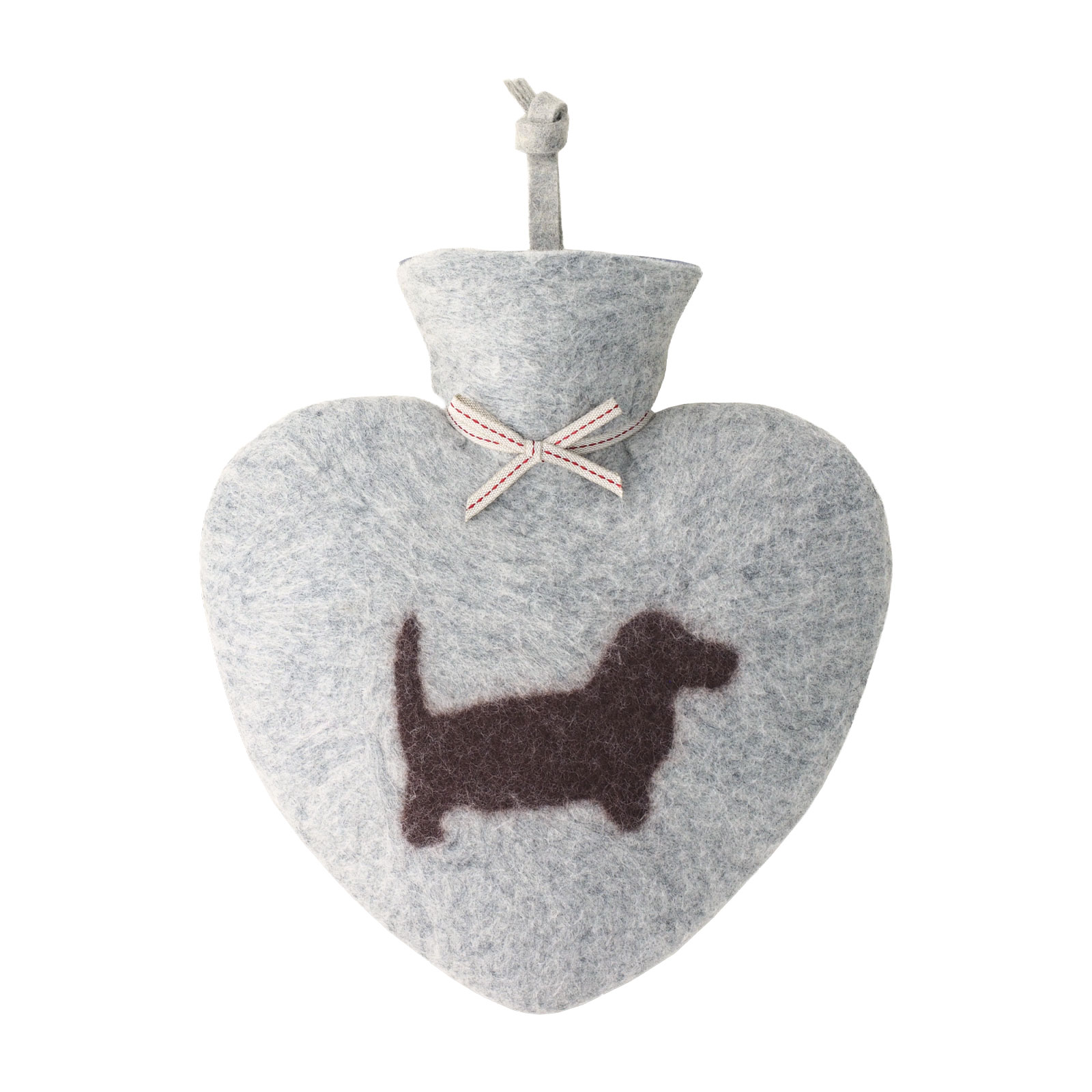 Dorothee Lehnen Herzwärmflasche Dackel grau meliert