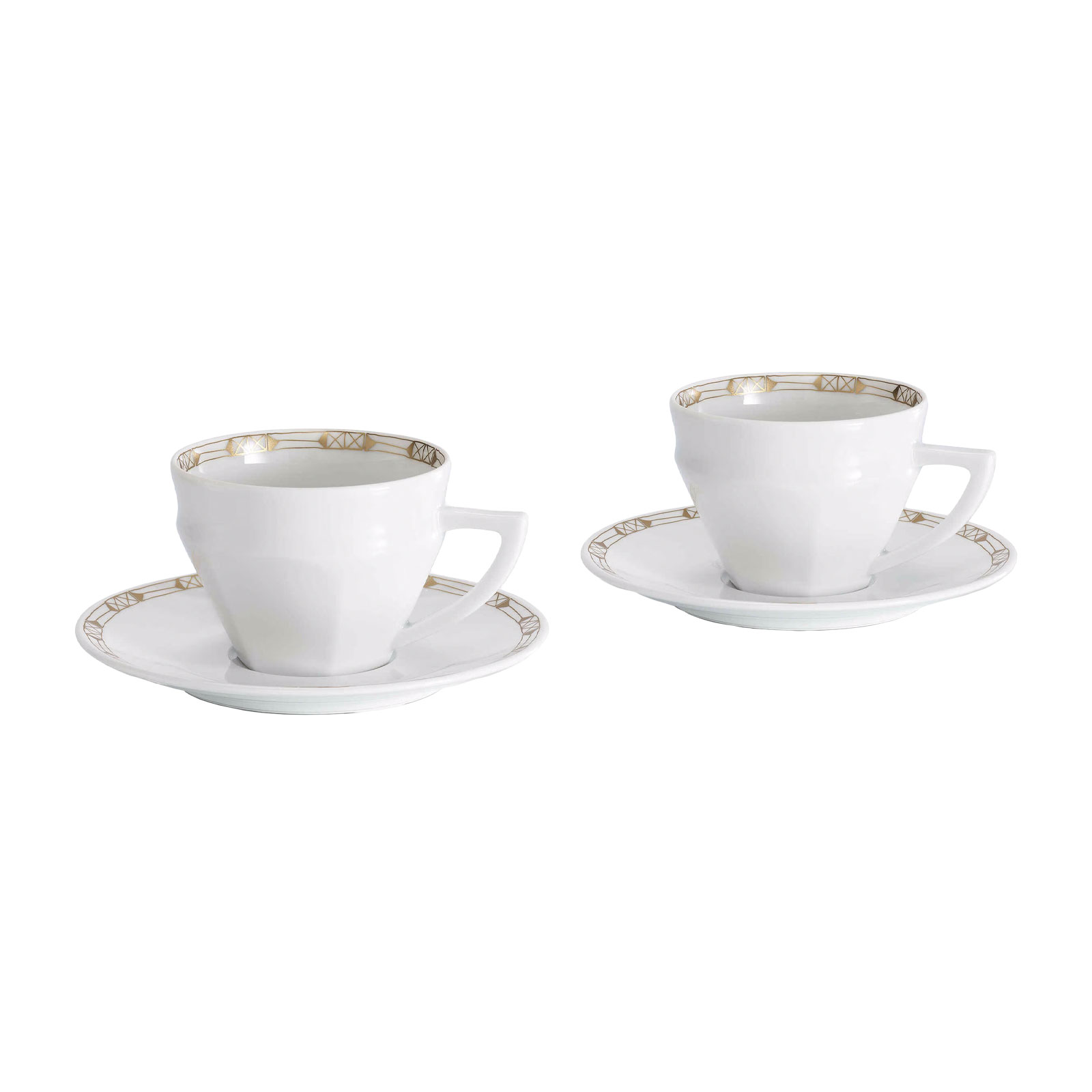 Baccarat Talleyrand Teetasse m. U. Set 4tlg. Gold