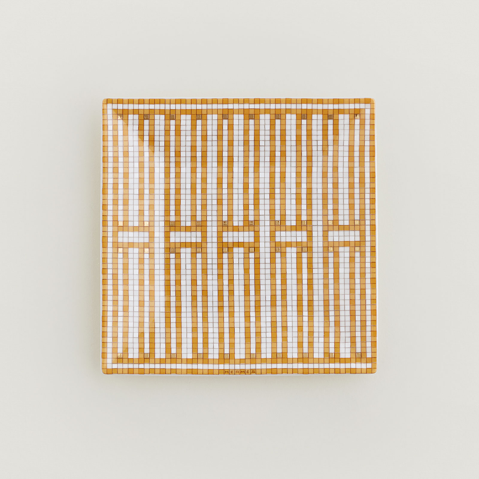 HERMÈS Paris Mosaïque au 24 Gold Kleines Carré Nr.2 11x11cm