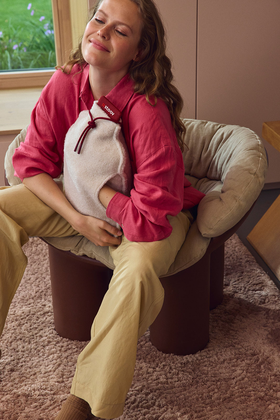 Stoov Homey XL Wärmflasche Teddy Off White