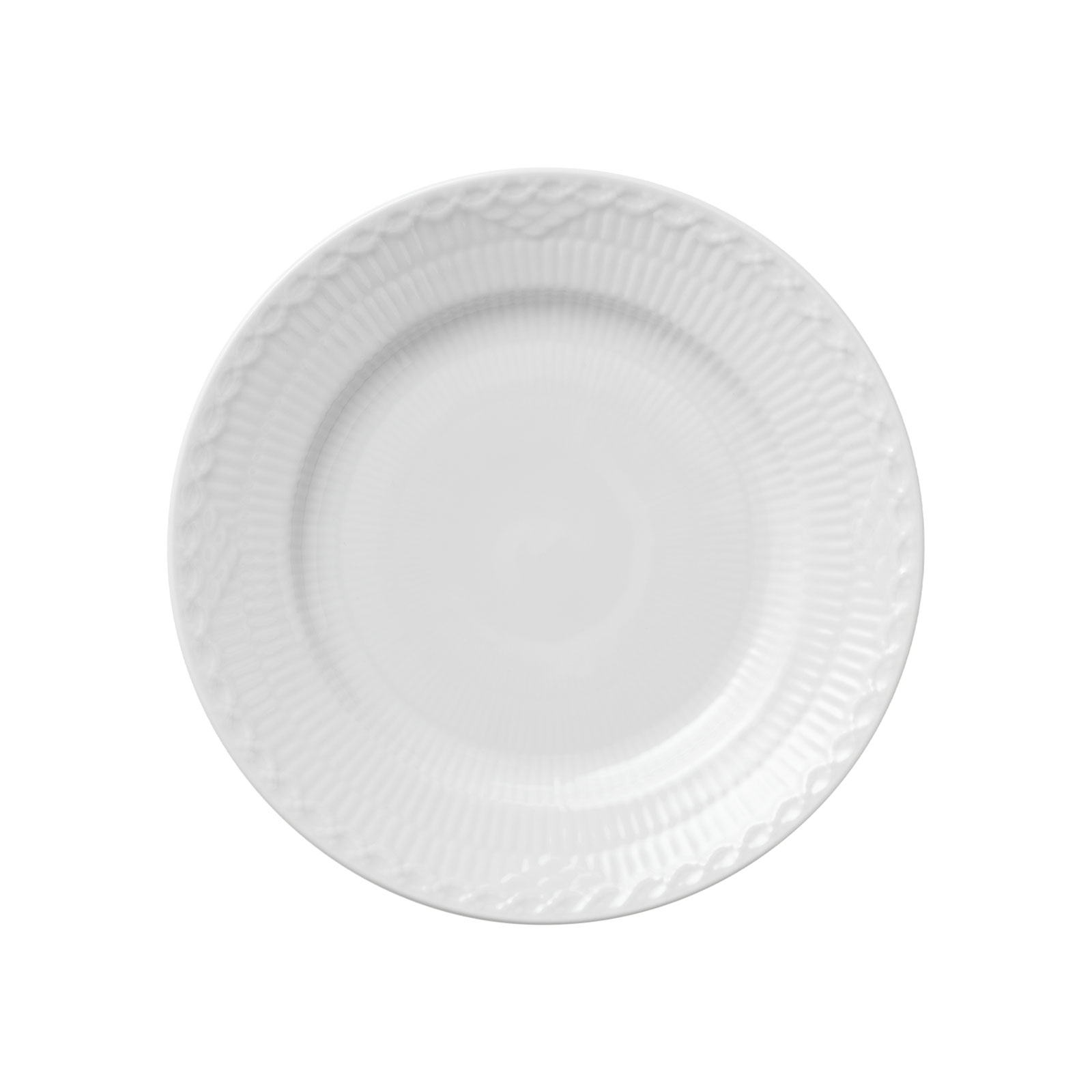 Royal Copenhagen Weiße Halbspitze Brotteller 17cm 1128617